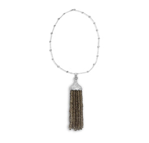 Necklace Smoky Quartz Tassel