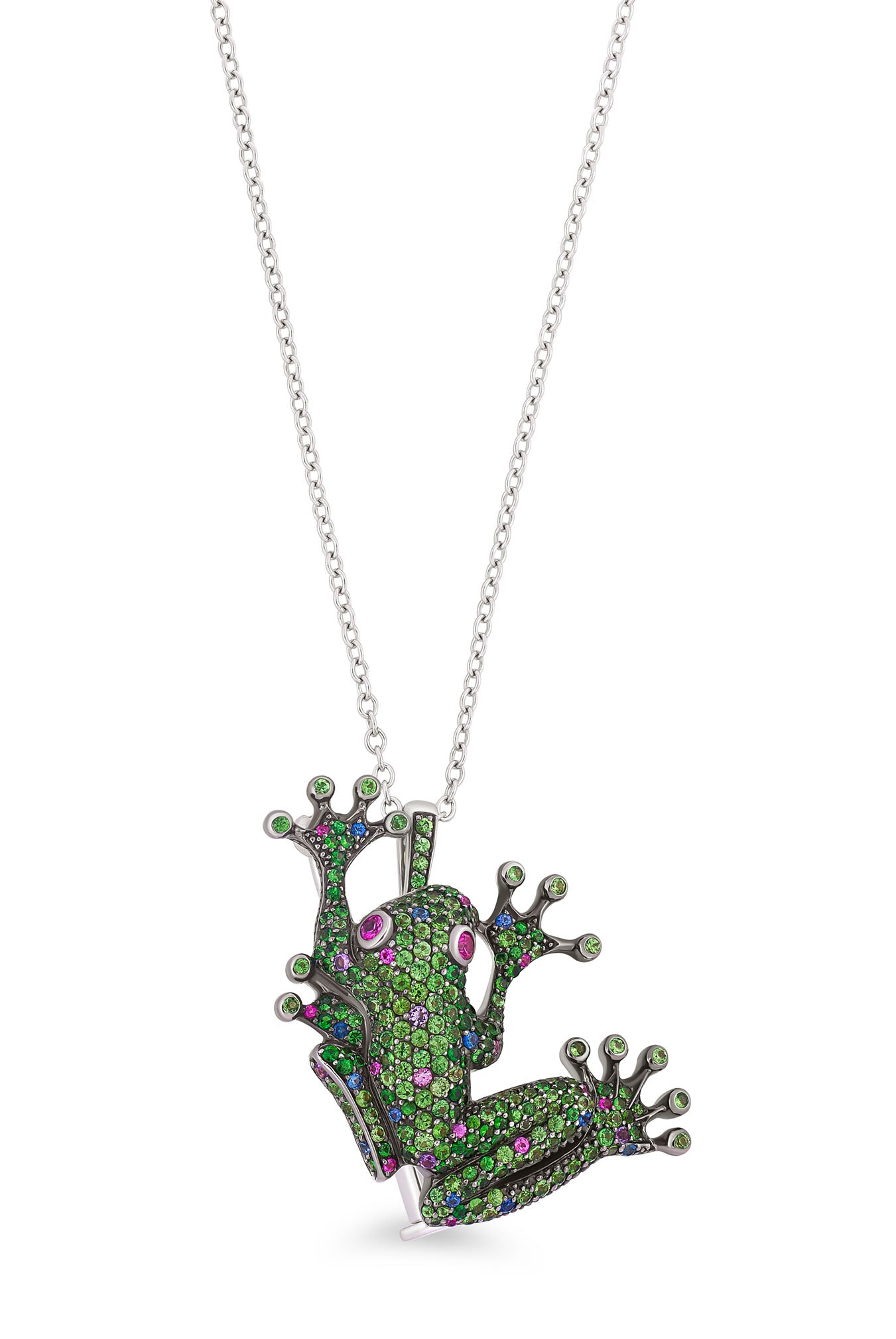 Brooch Small Green Frog