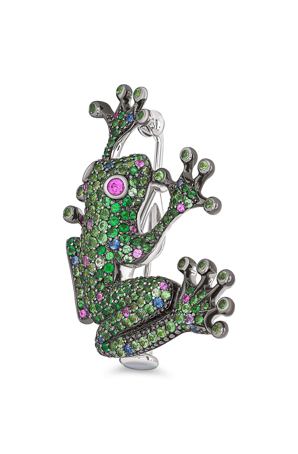 Brooch Small Green Frog