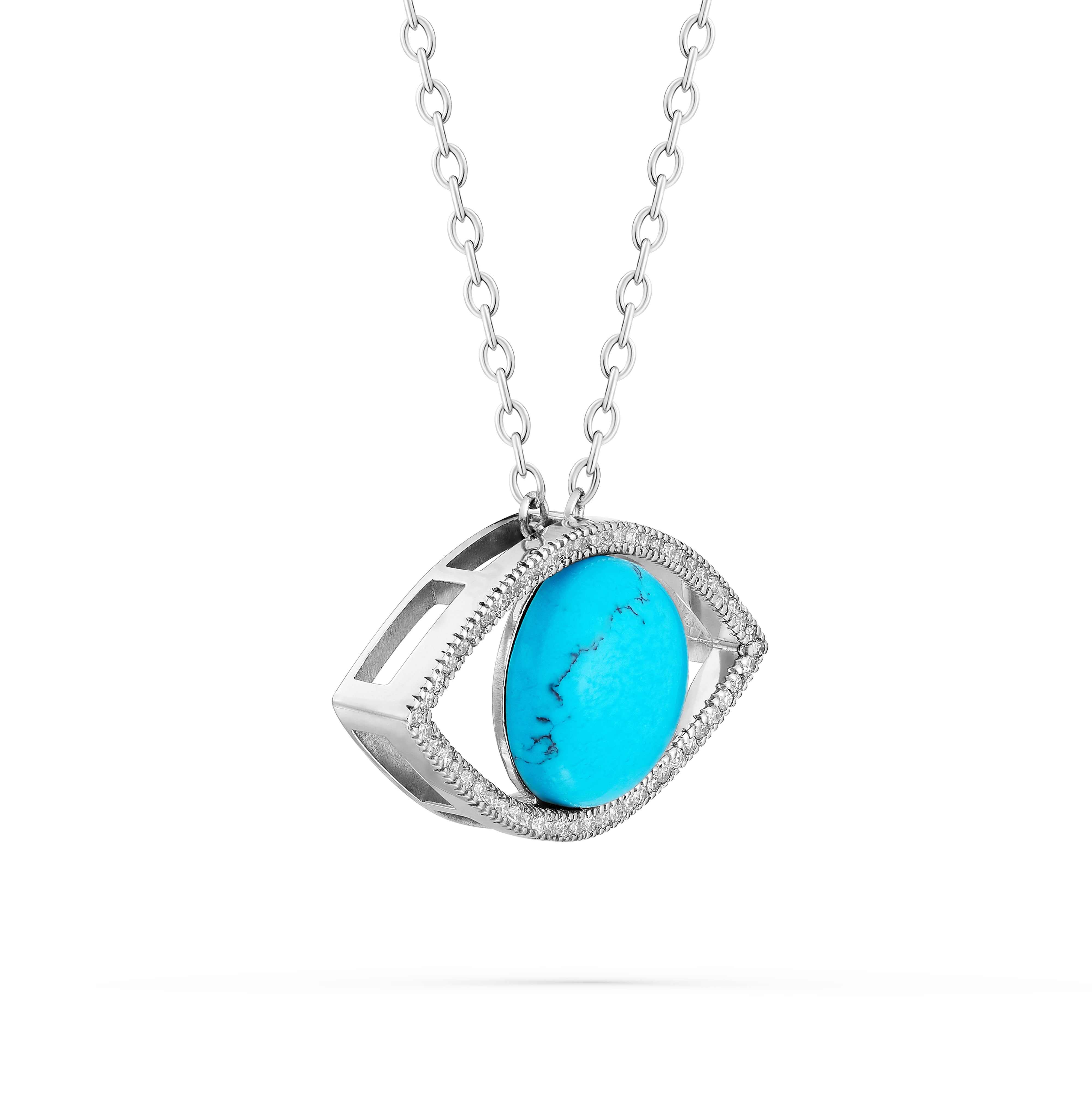 Pendant Protective Eye Large Blue Turquoise