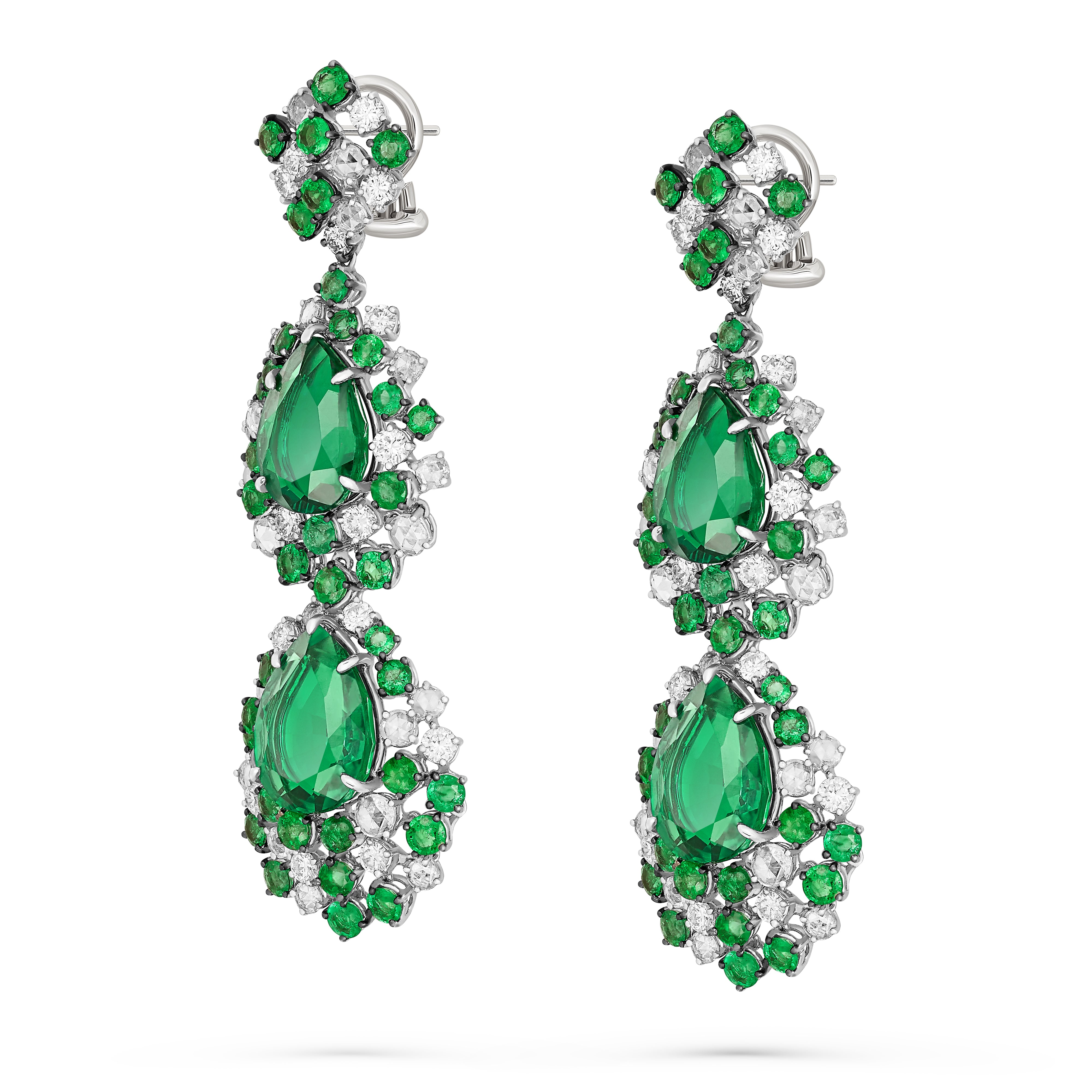 Earrings Green Suite