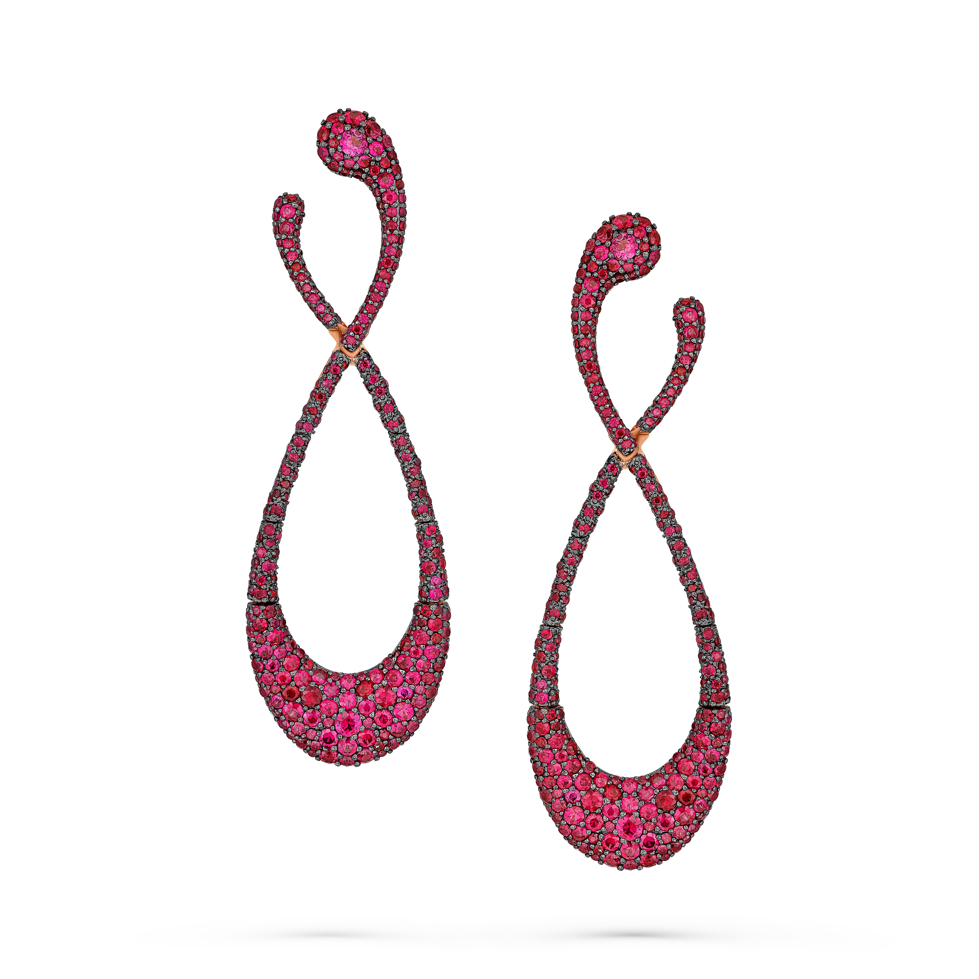 Earrings Endless Love Ruby Small
