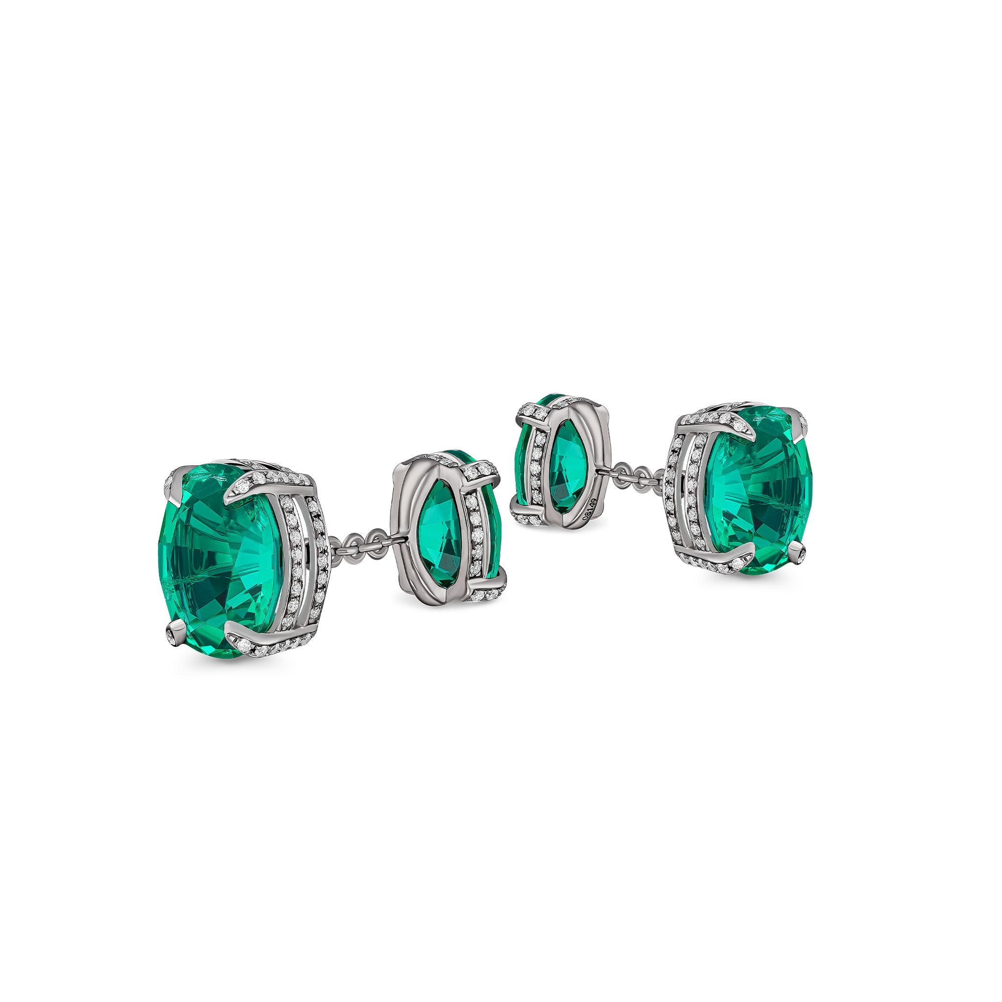 Cufflinks Rocky Reflection Emerald