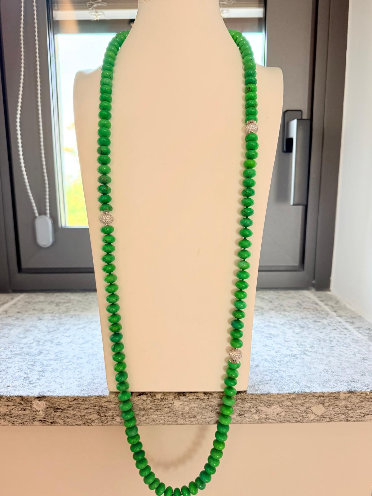 Necklace set Green Turquoise with bracelet
