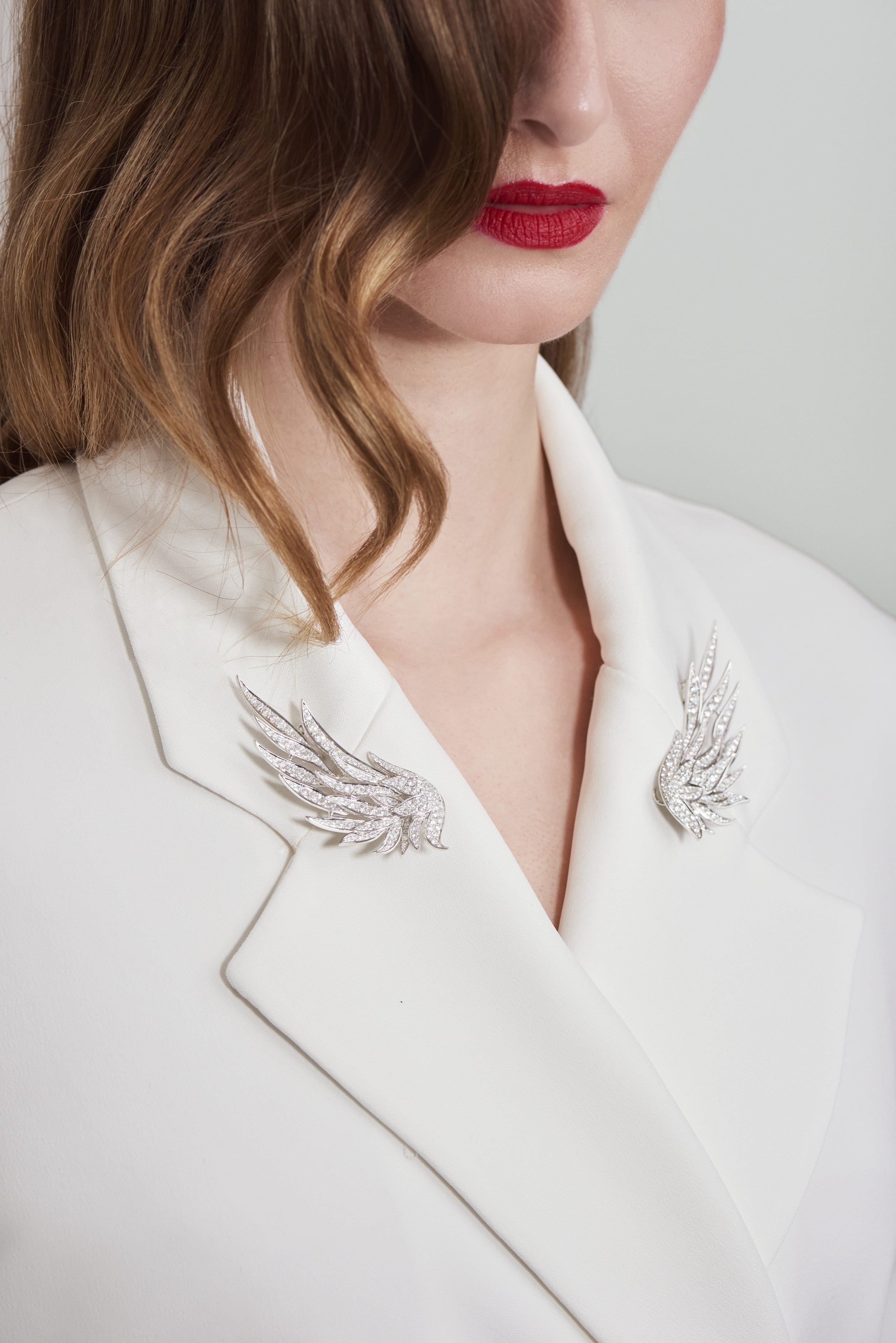 Brooch / Earrings Wings - Large