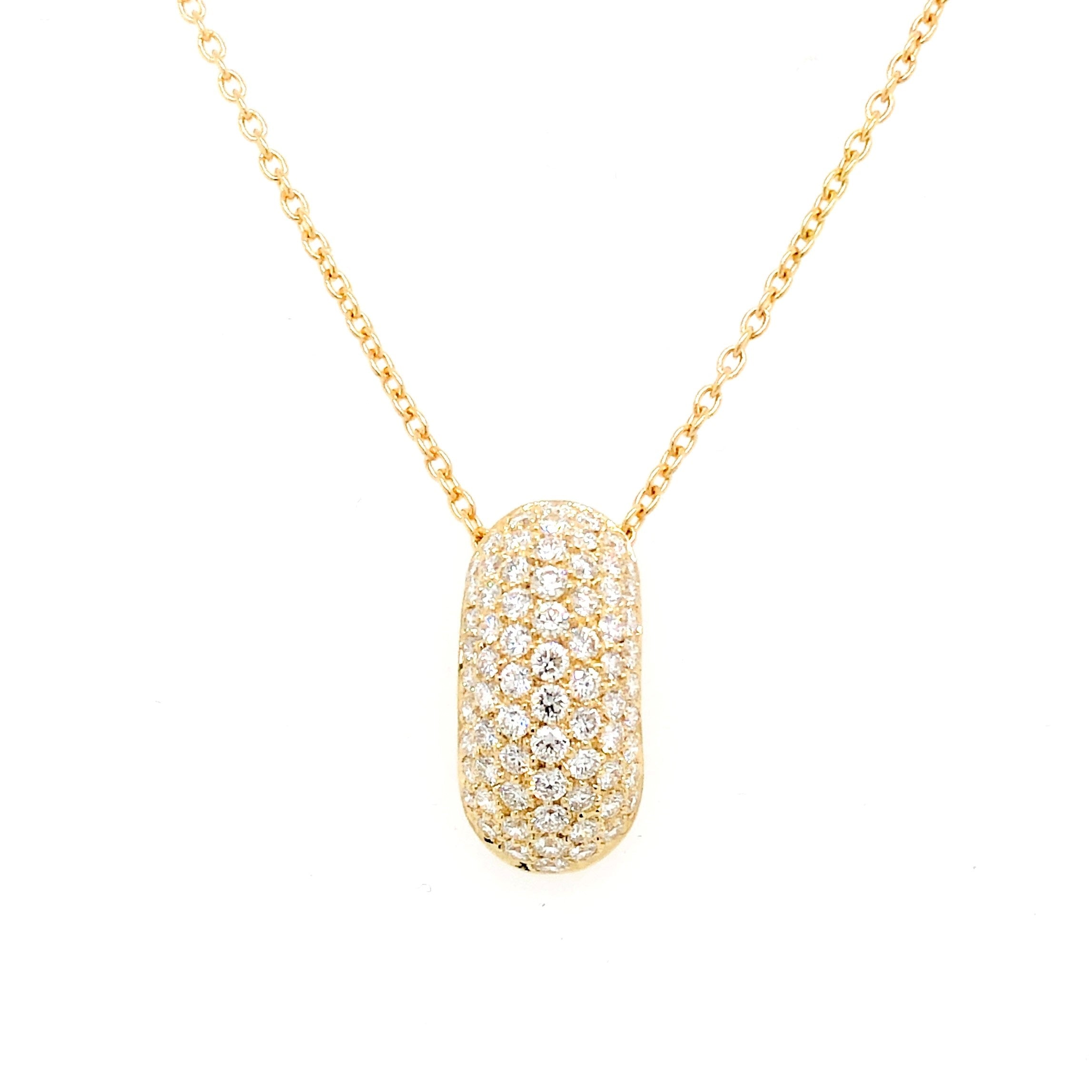 Pendant Pavé Wide Diamond