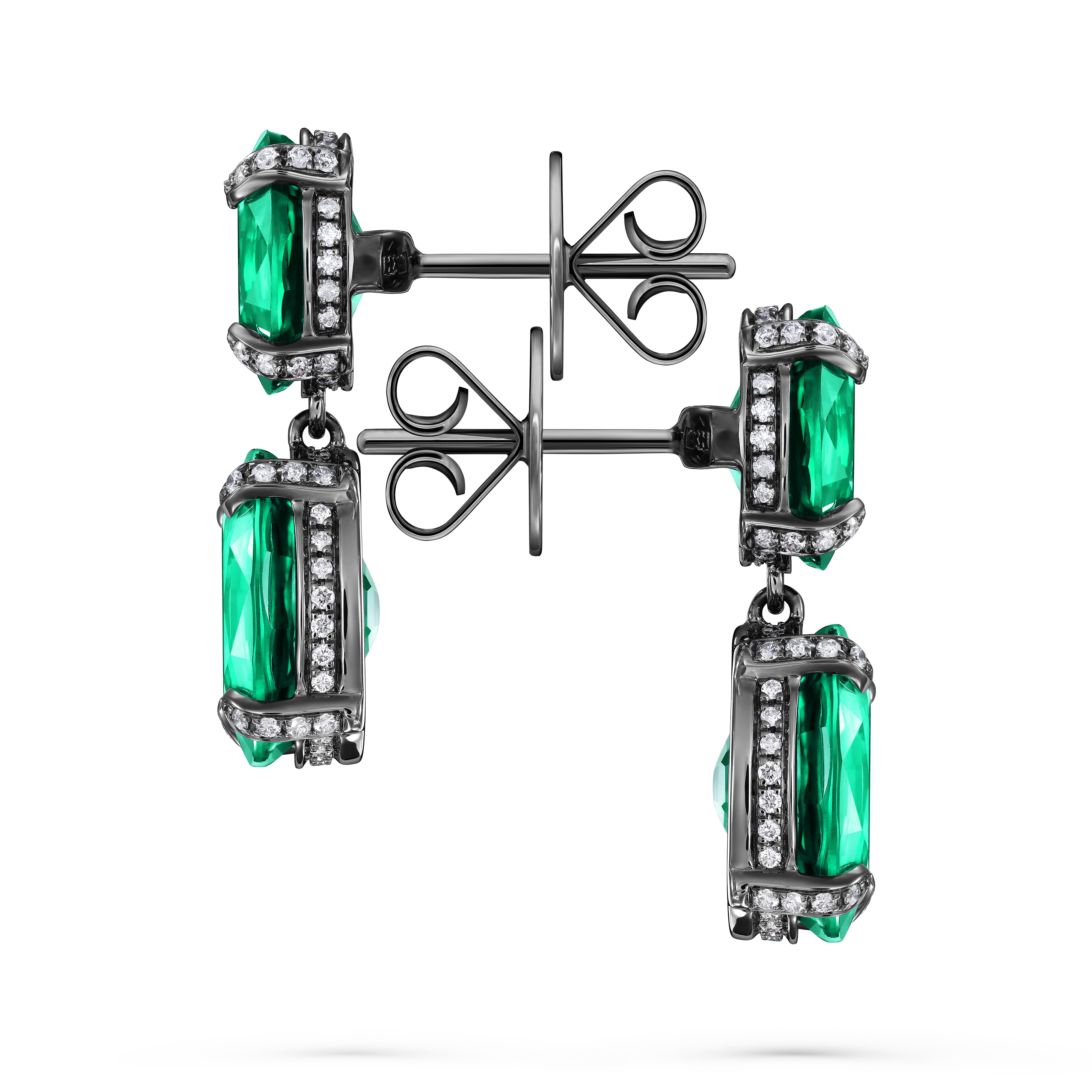 Earrings Rocky Reflection Emerald