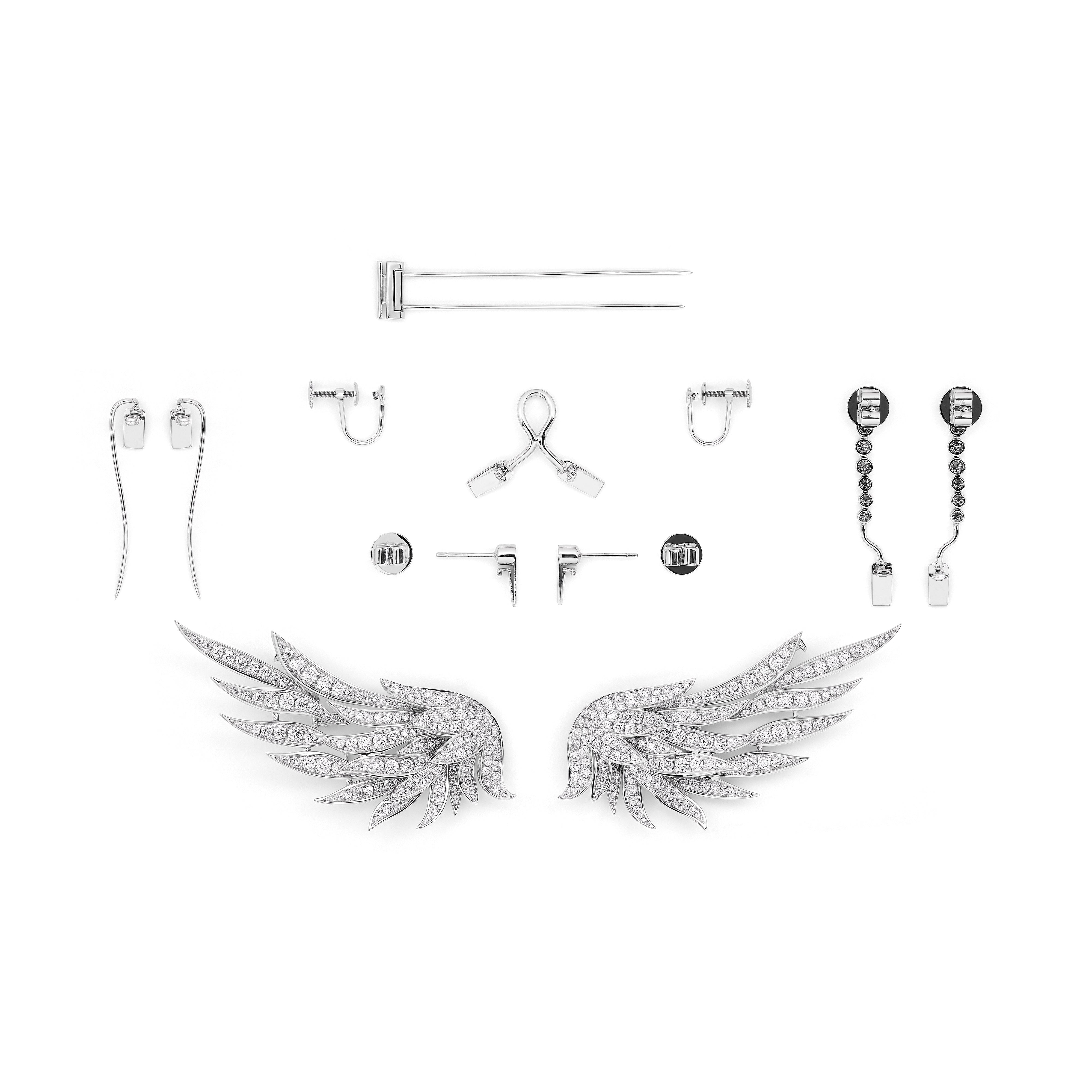 Brooch / Earrings Wings - Large