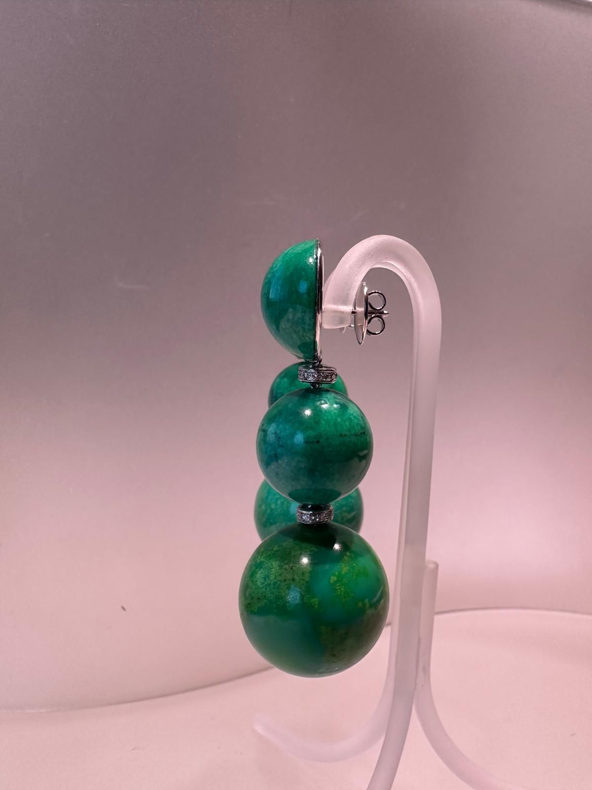 Earrings Green Turquoise