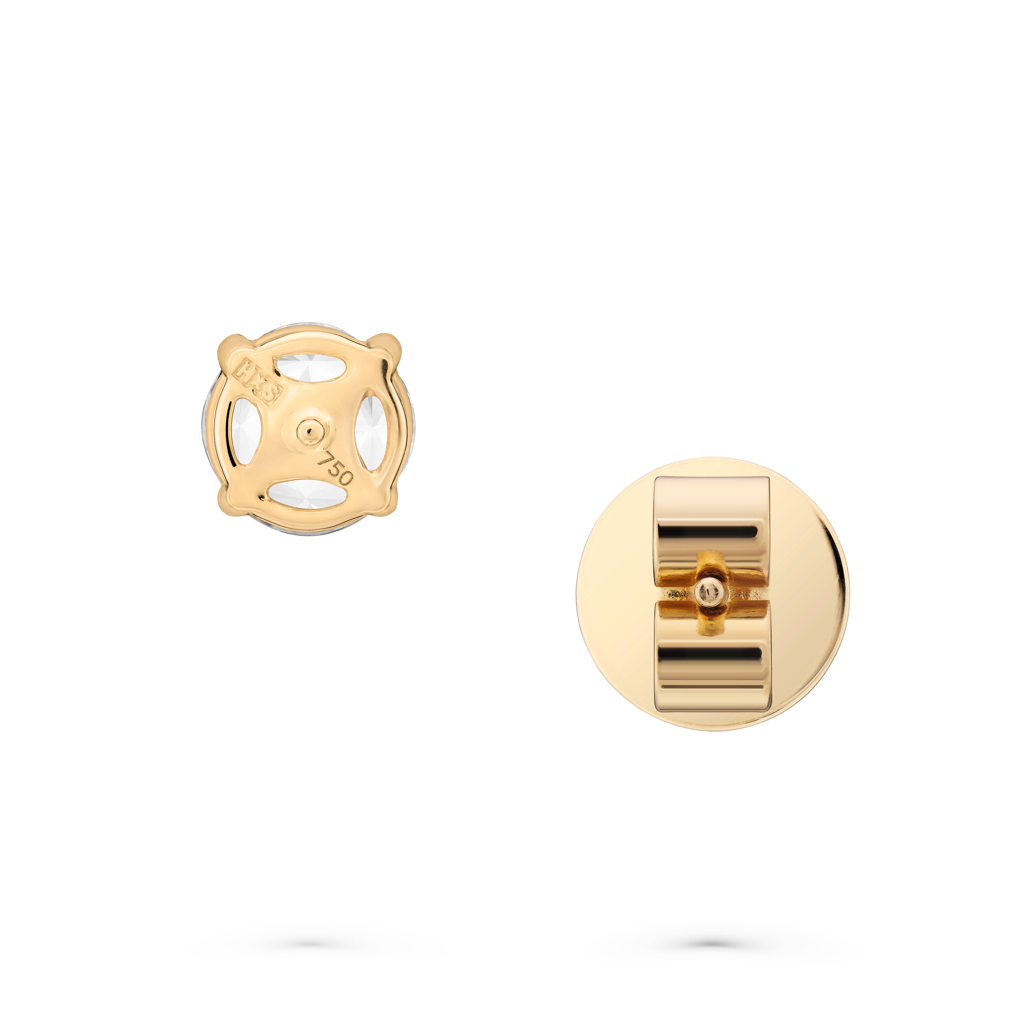 Earrings Pixie Dust "look like 1,00ct" Yellow Gold