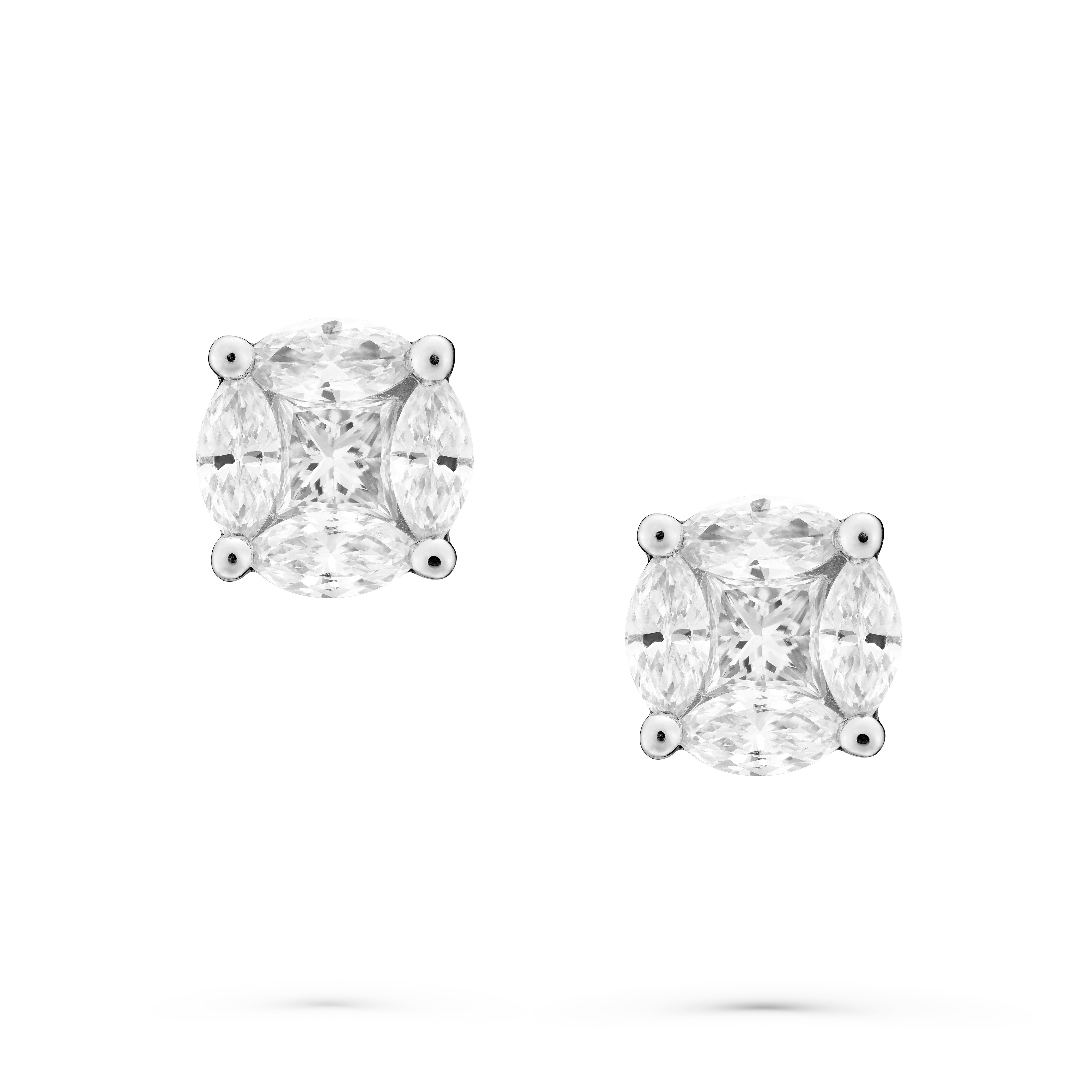 Earrings Pixie Dust "look like 2,00ct"