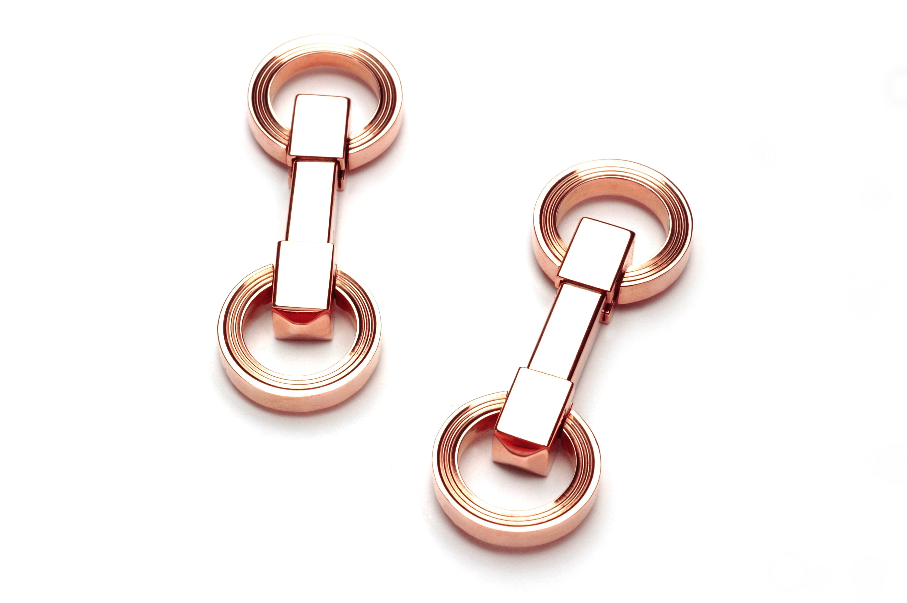 Cufflinks Contemporary Round Groove