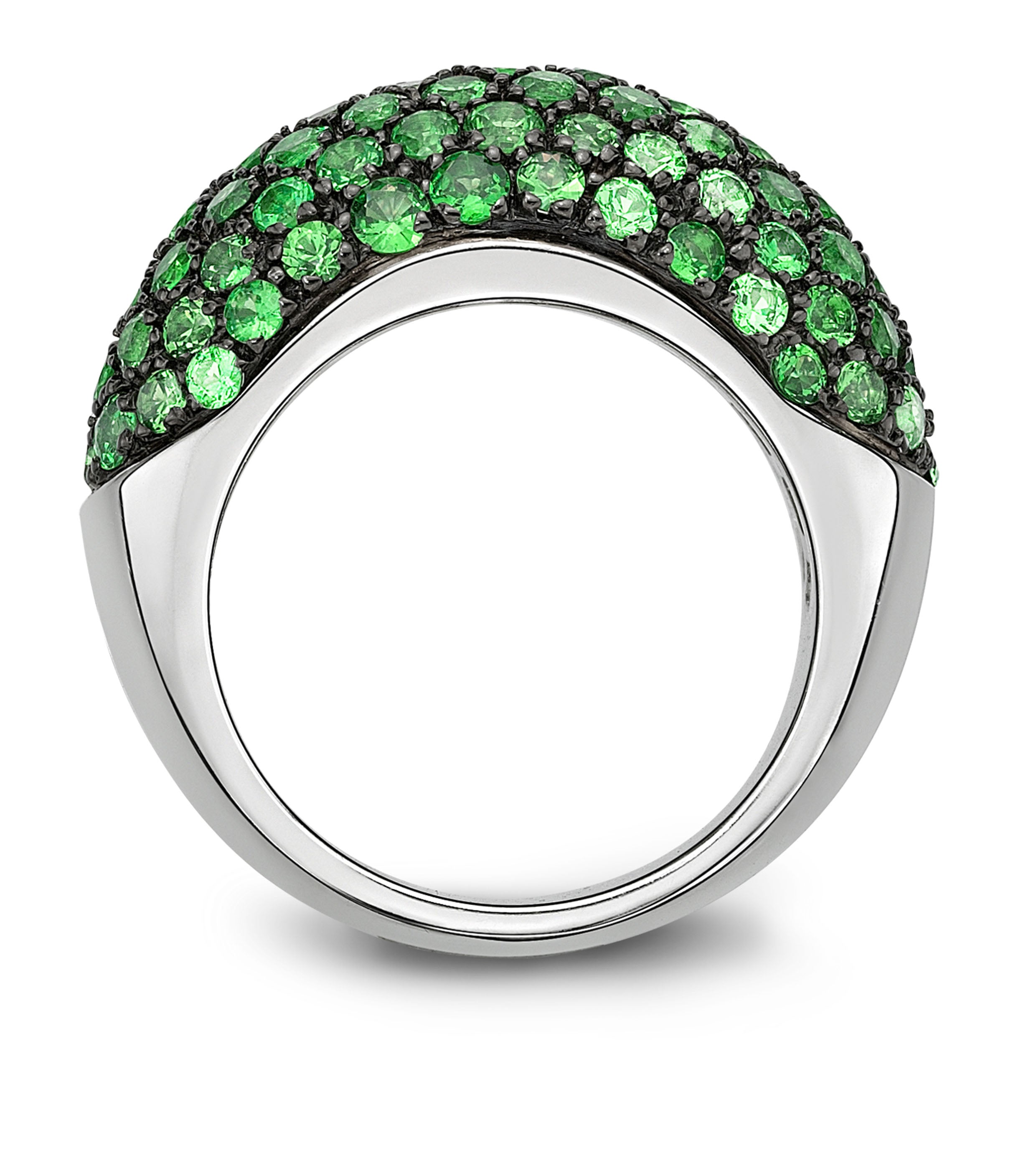 Ring Pavé Wide Tsavorite #53