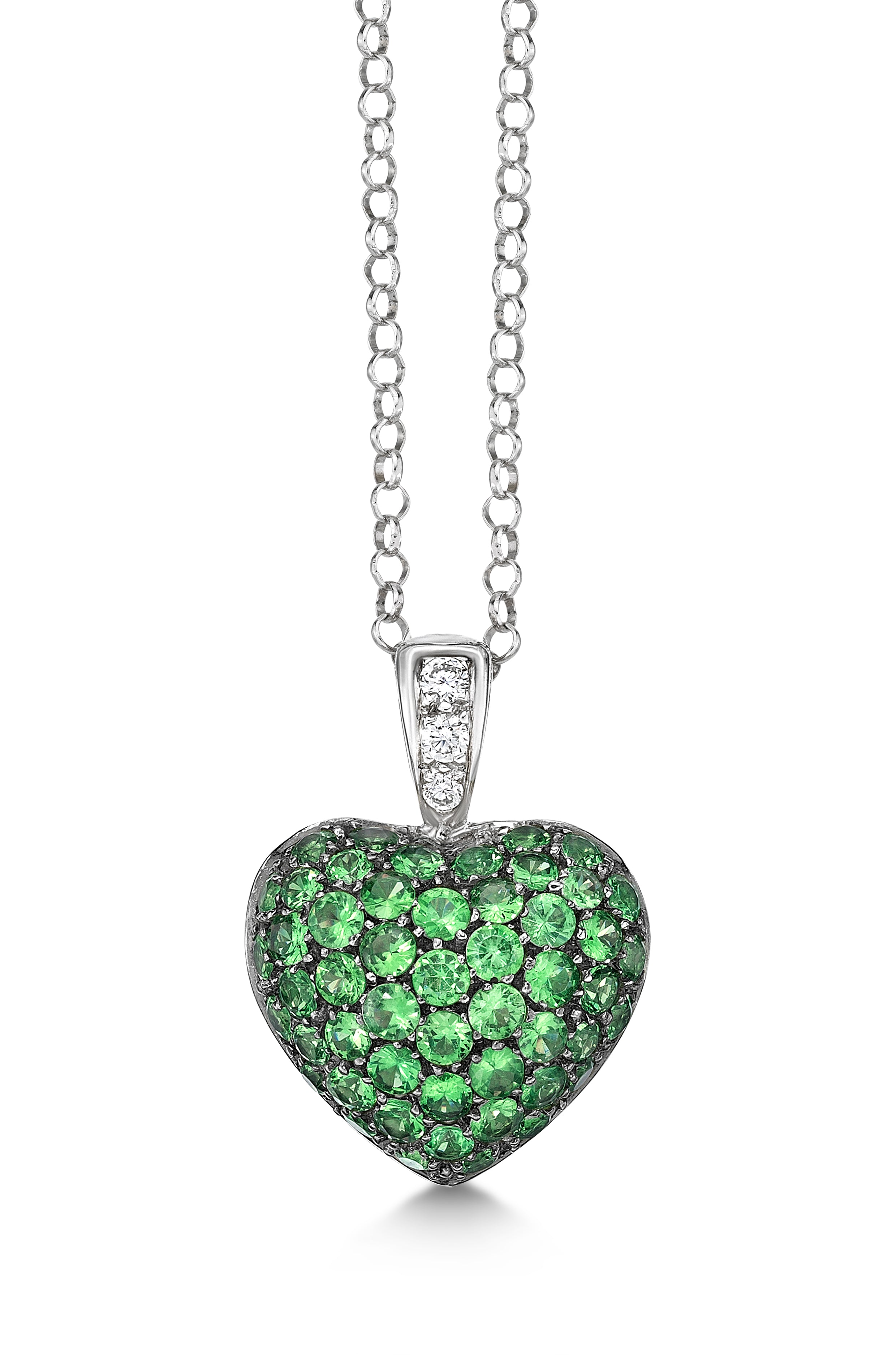 Pendant Heart Tsavorite Small