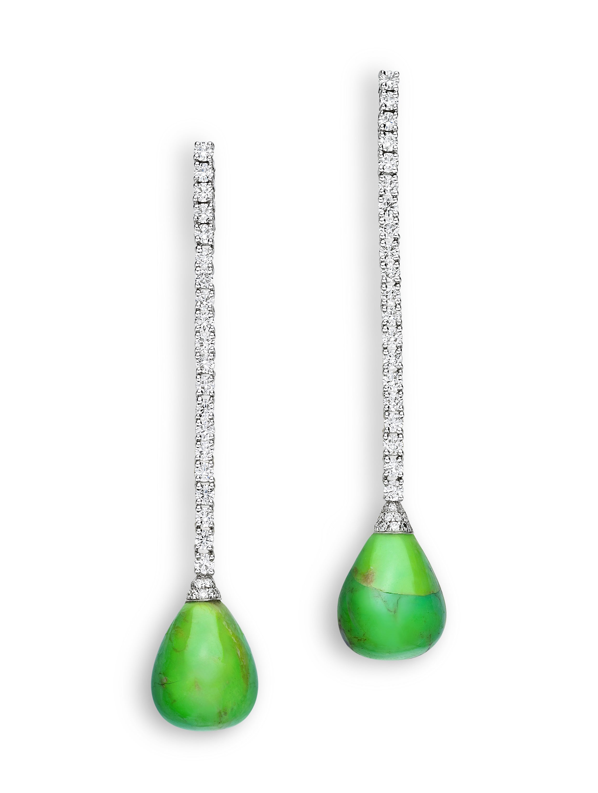 Earrings Merien Green Turquoise