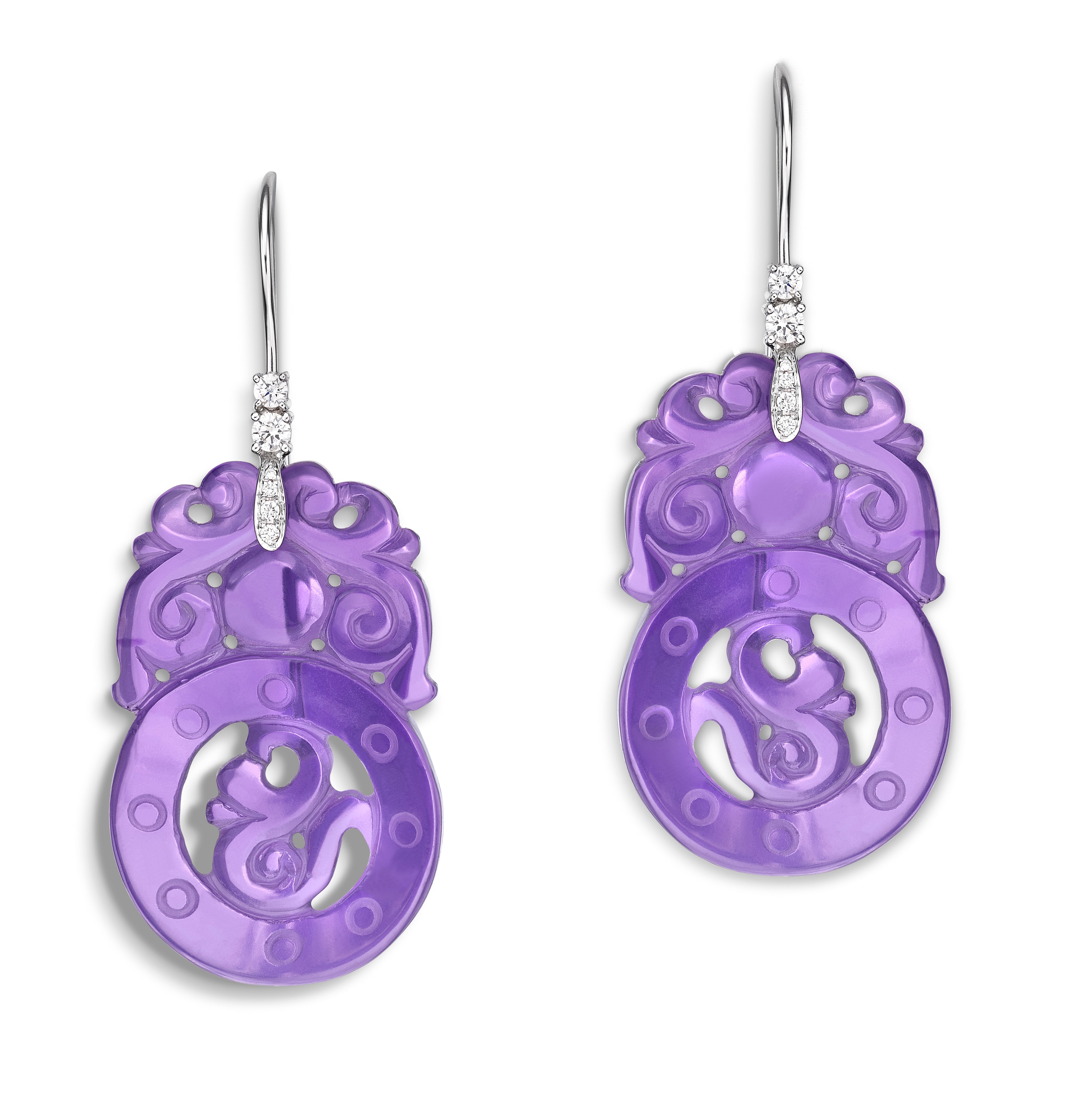 Earrings Ninette Amethyst