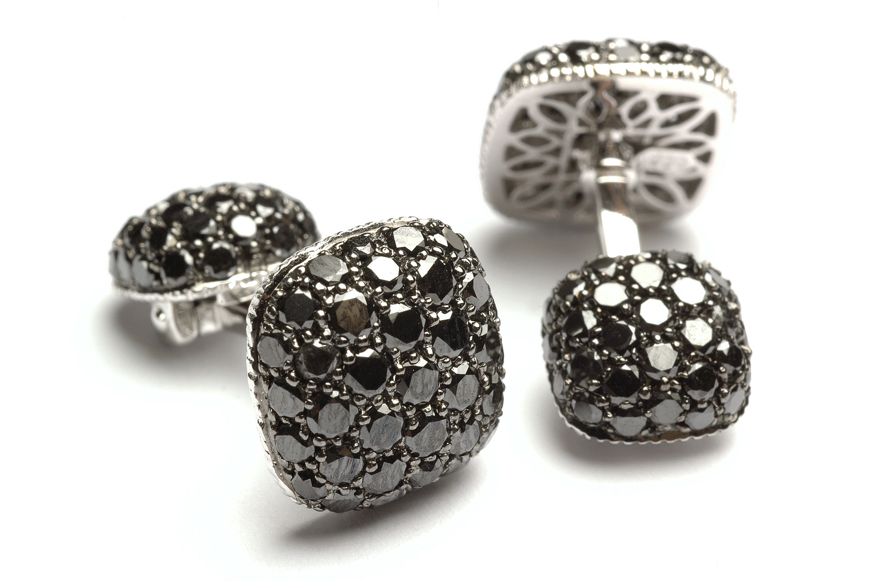 Cufflinks Pavé Black Diamond