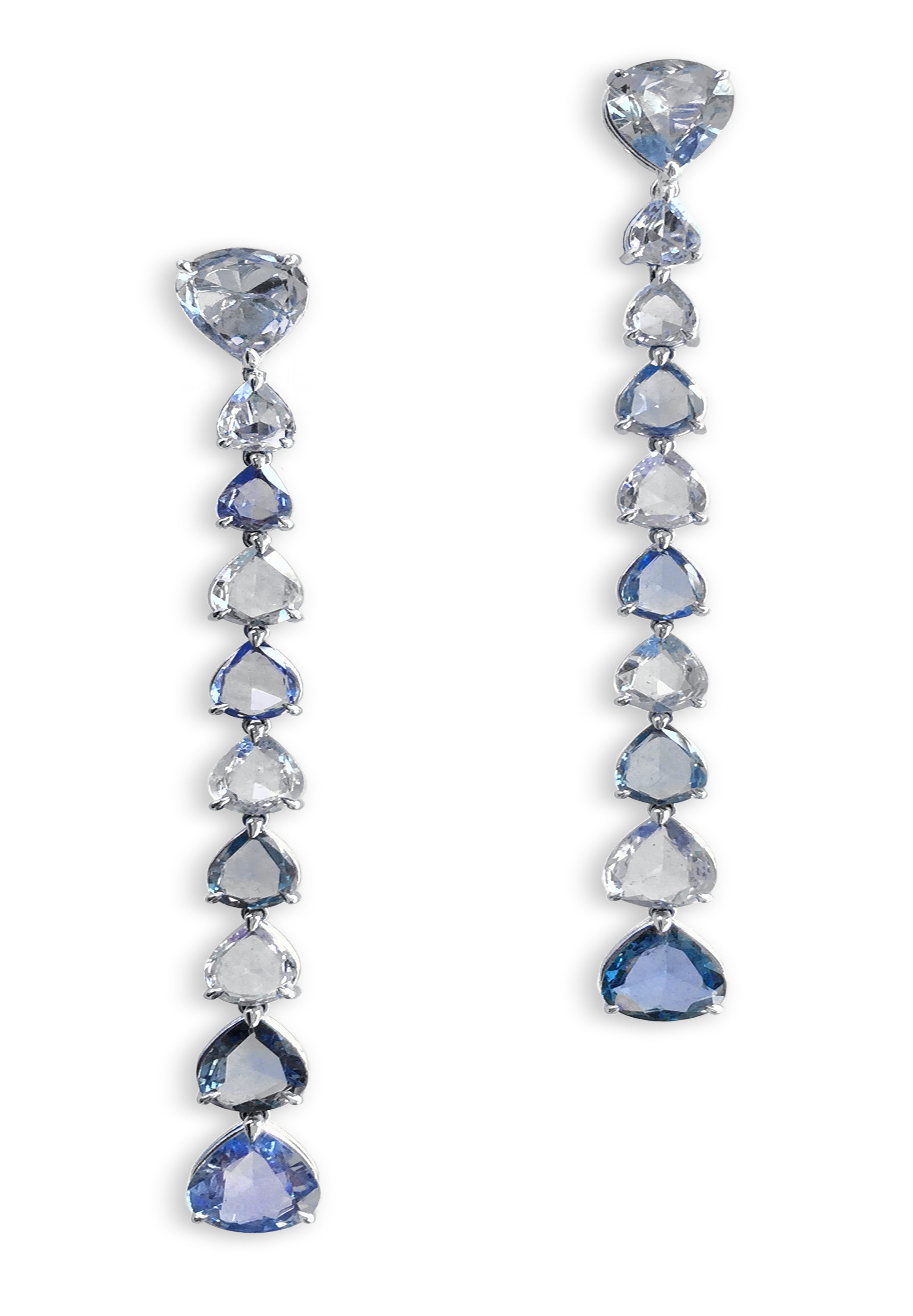 Earrings Sapphire 13,87ct