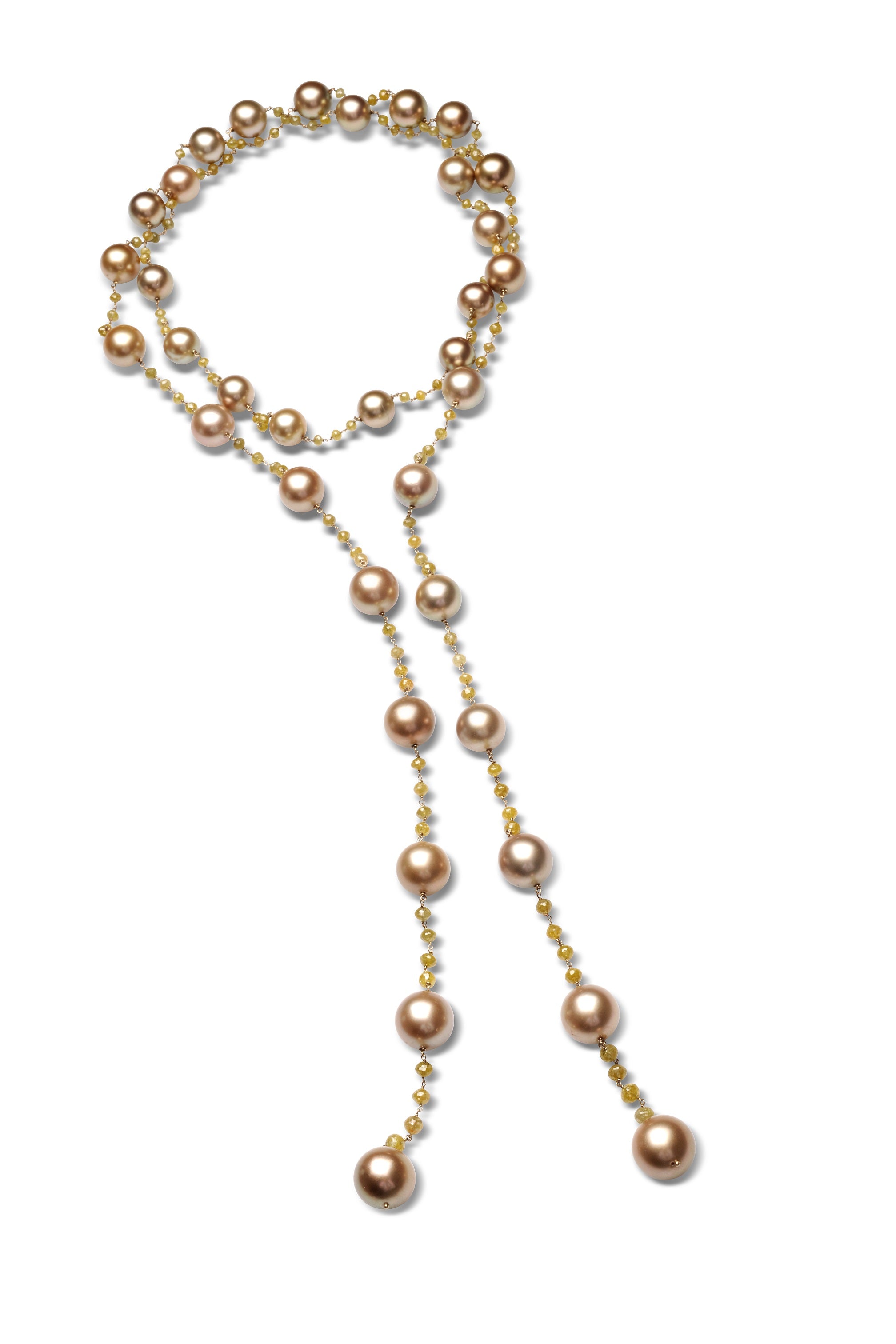 Necklace Scarf Raw Diamonds