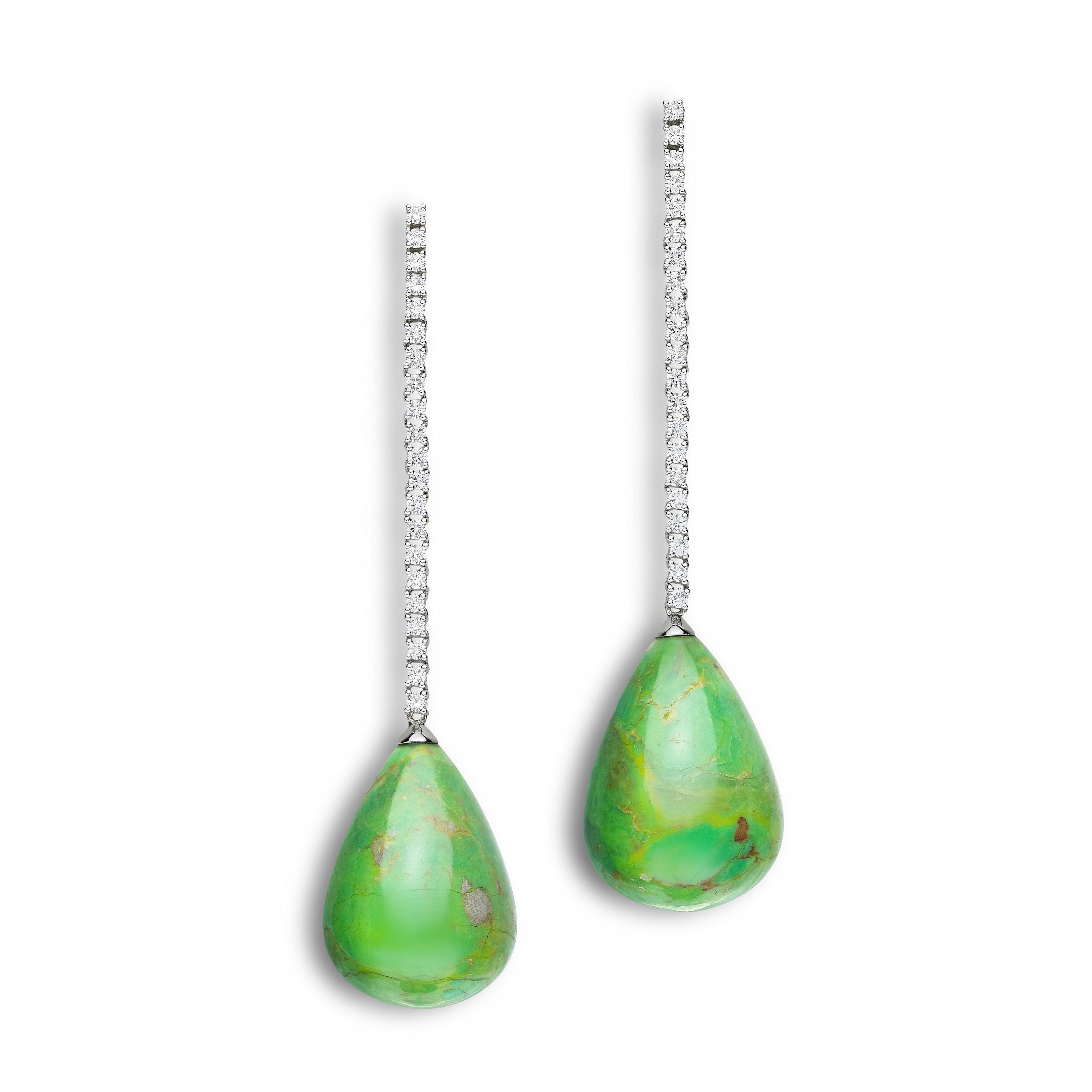 Earrings Merien Green Turquoise