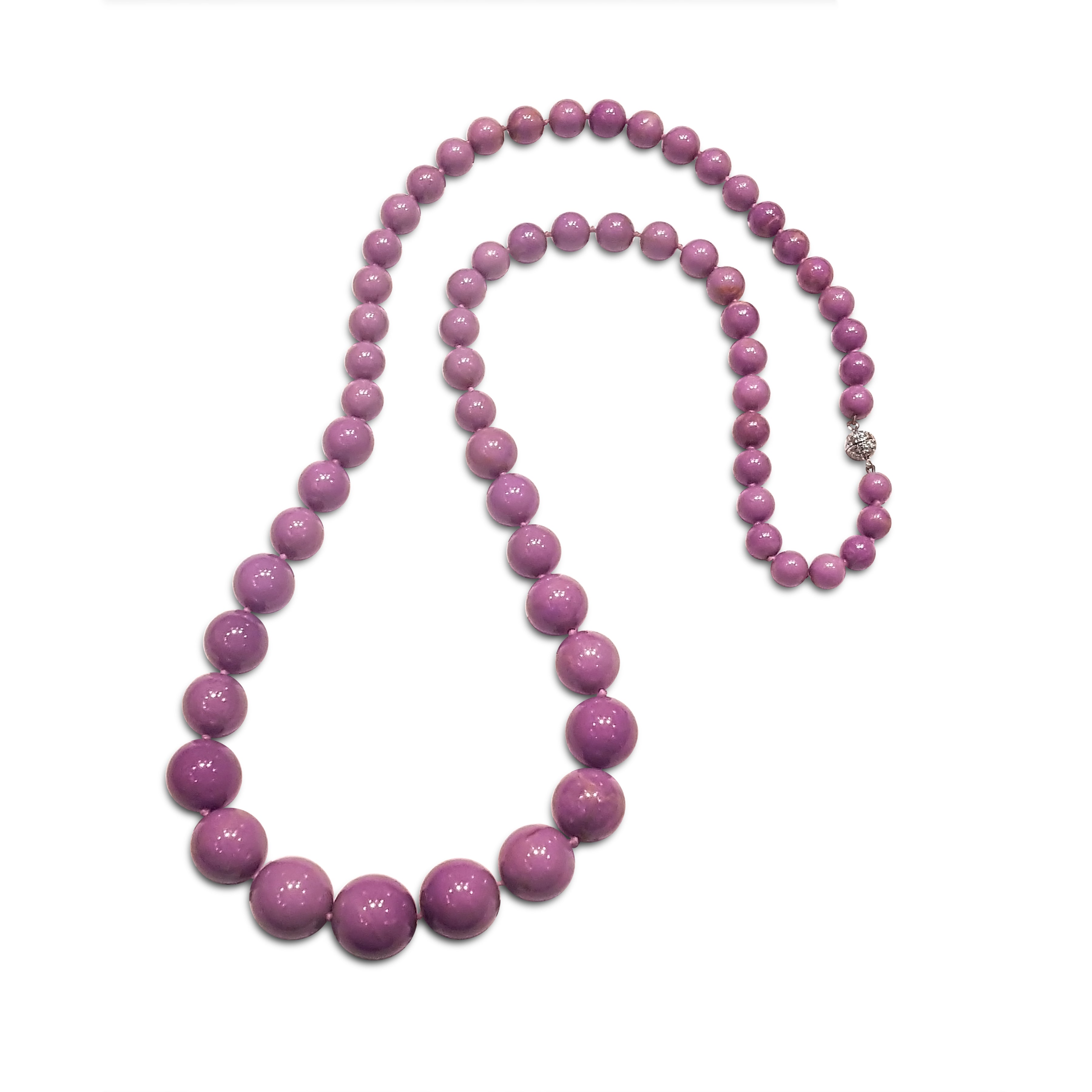 Necklace 65 Phosphosiderite Globes