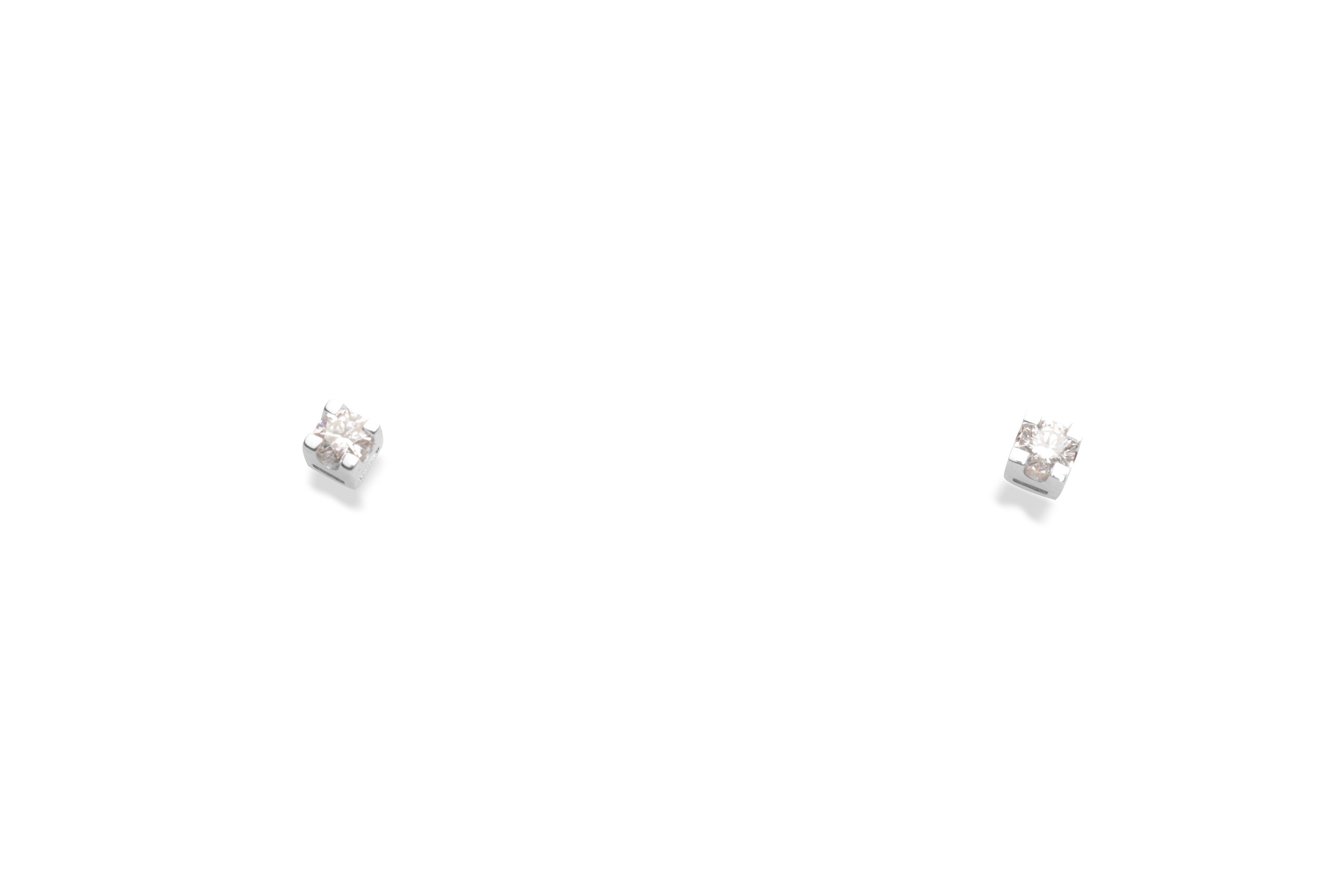 Earrings Solitaire Studs 0,07ct Diamond