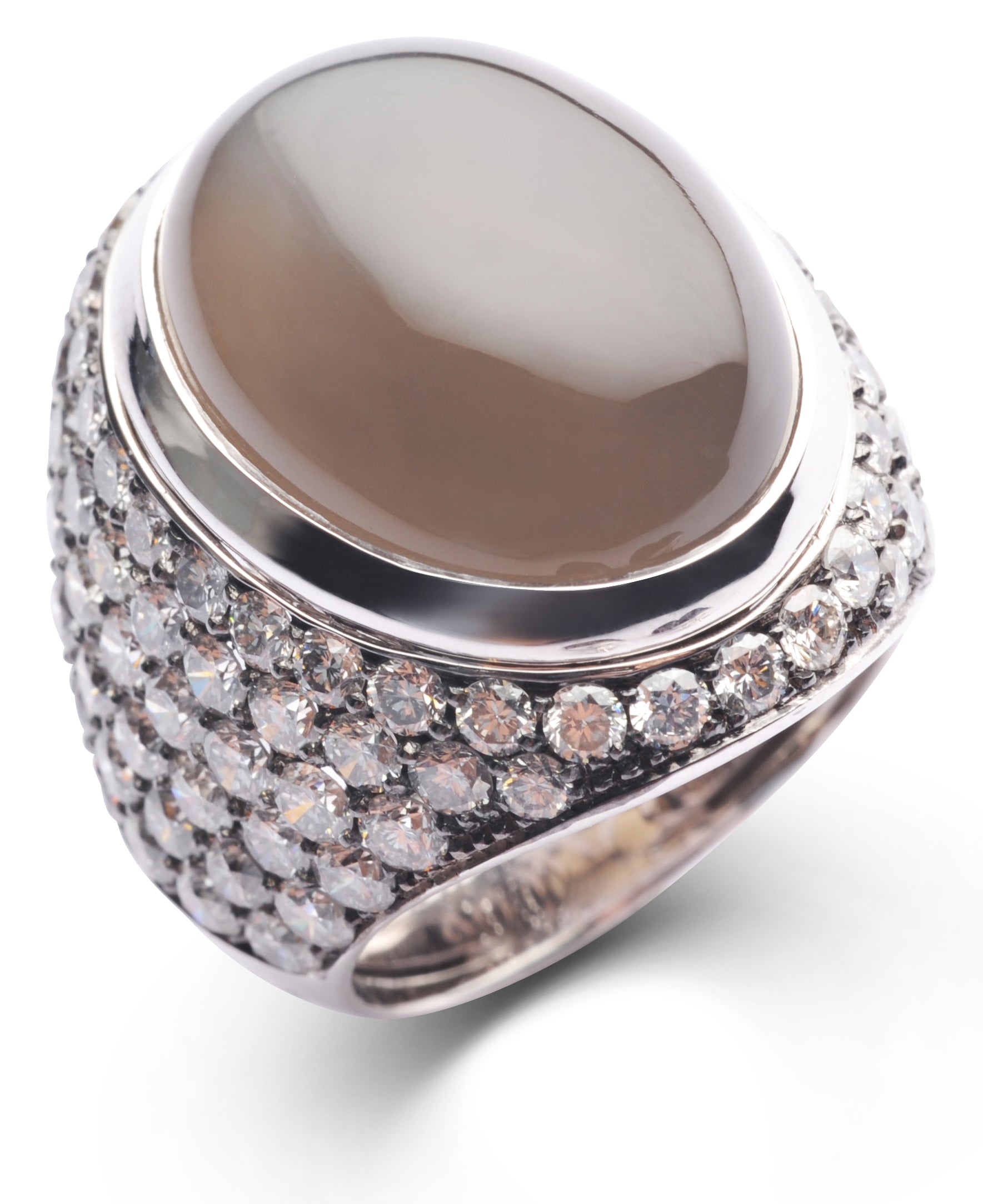 Ring Milaine Grey Moonstone #53