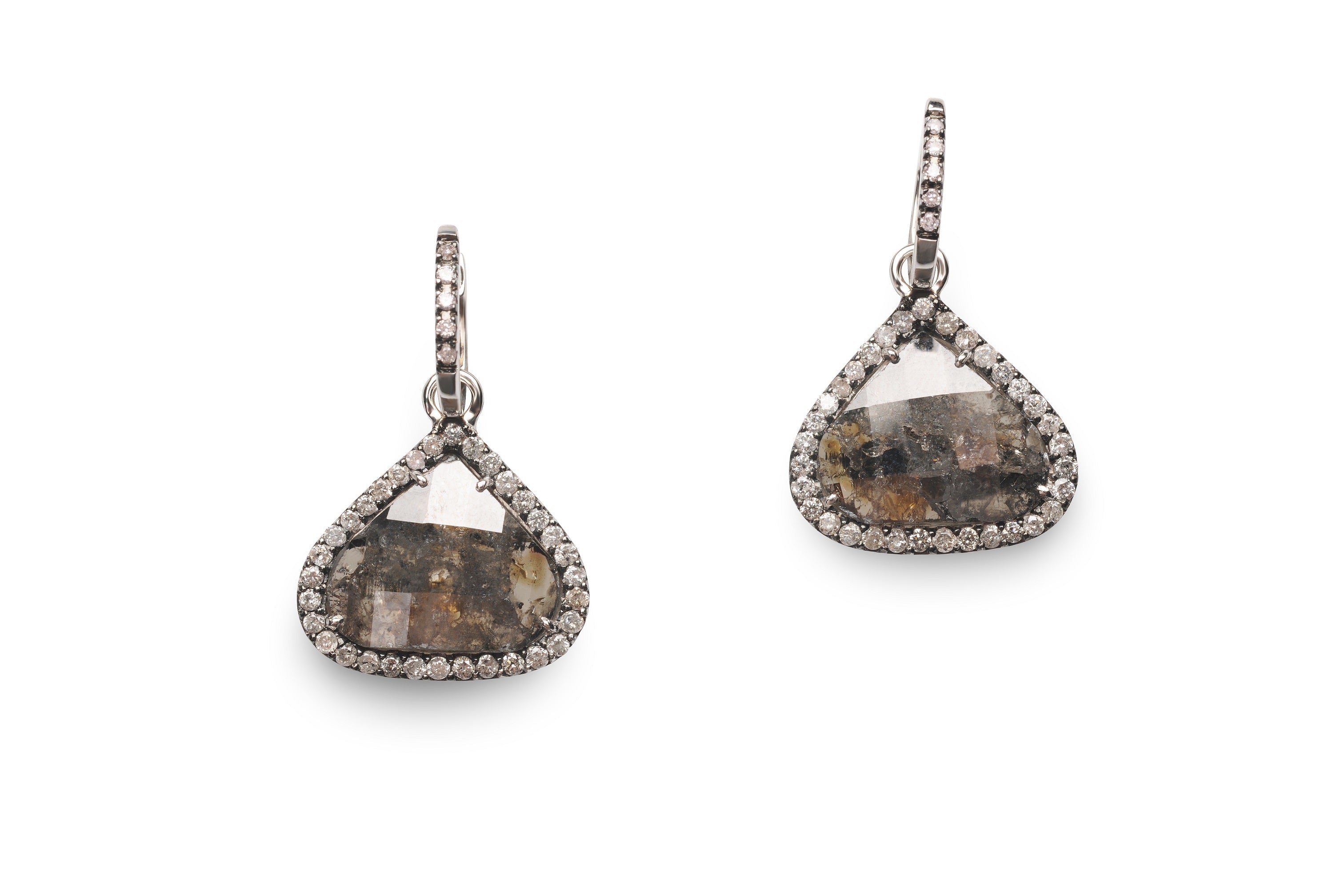 Earrings Lilou Drop Raw Diamond