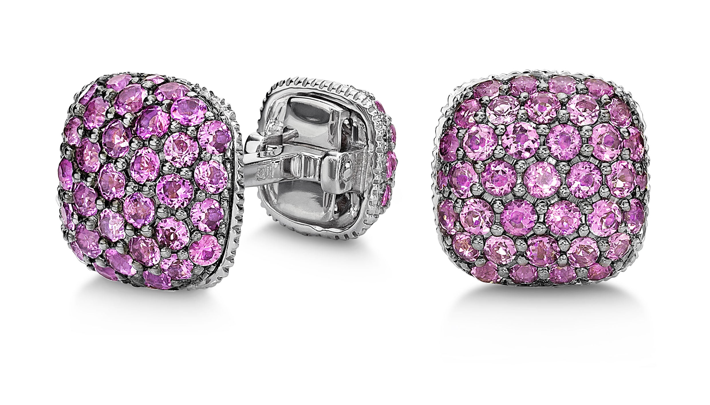 Cufflinks Pavé Pink Sapphire