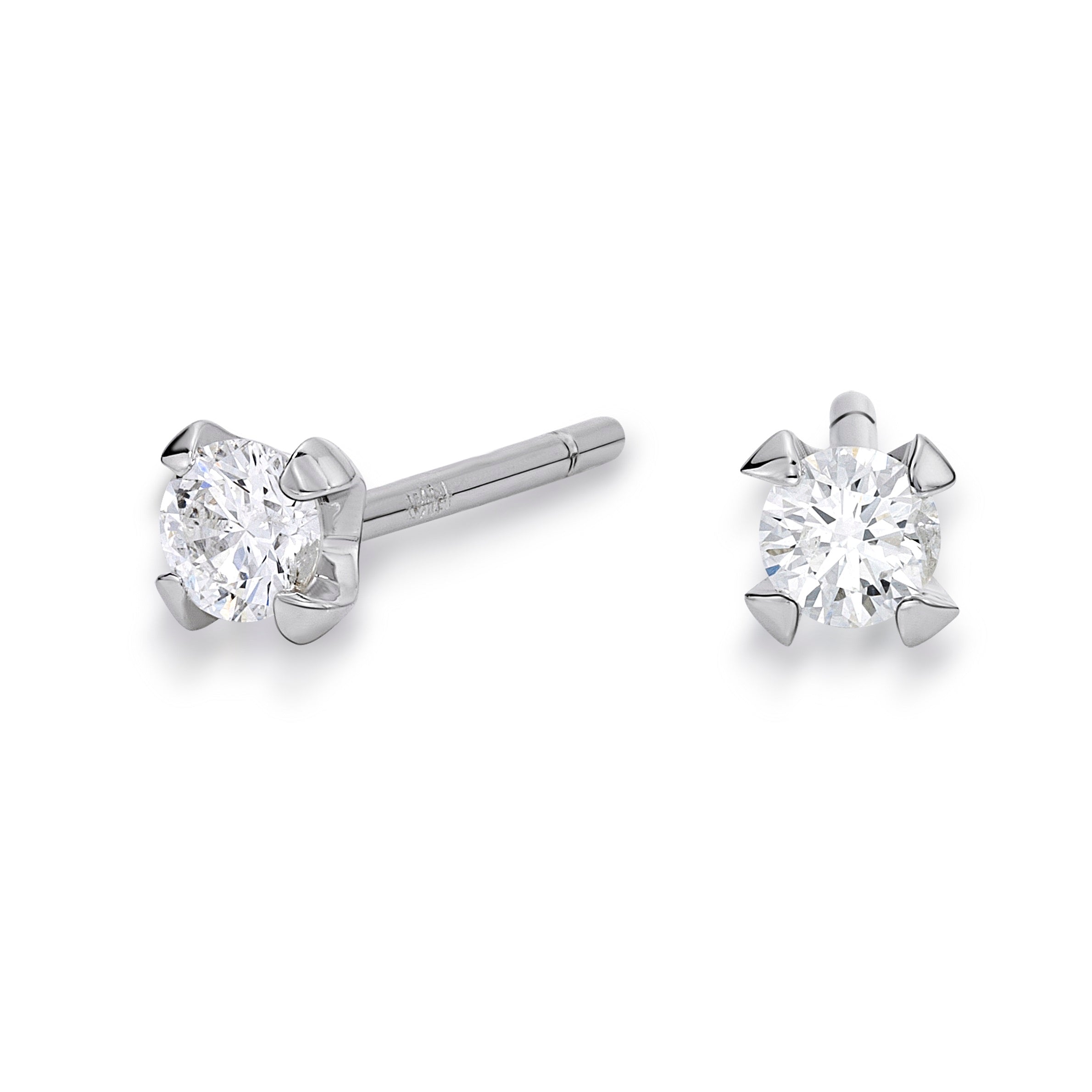 Earrings Solitaire Studs 0,11ct Diamond