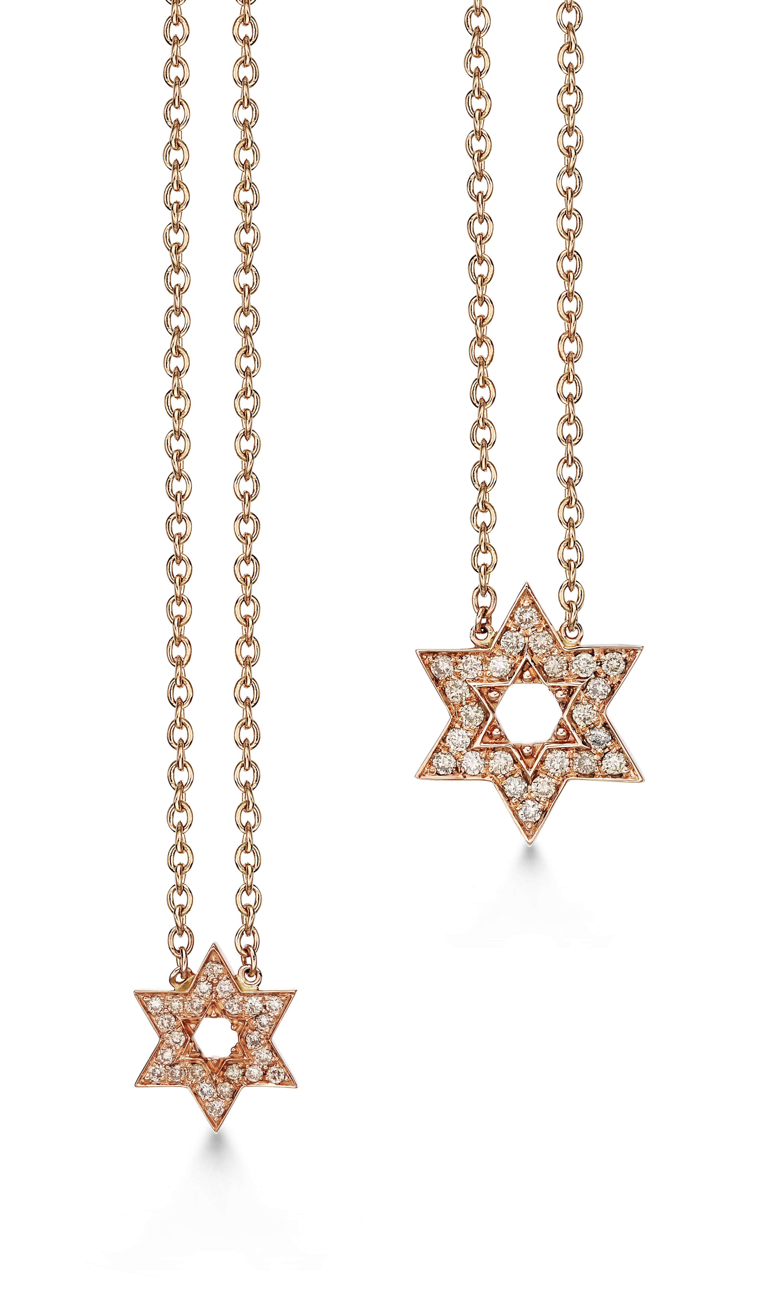 Pendant Star of David Small Brown Diamond