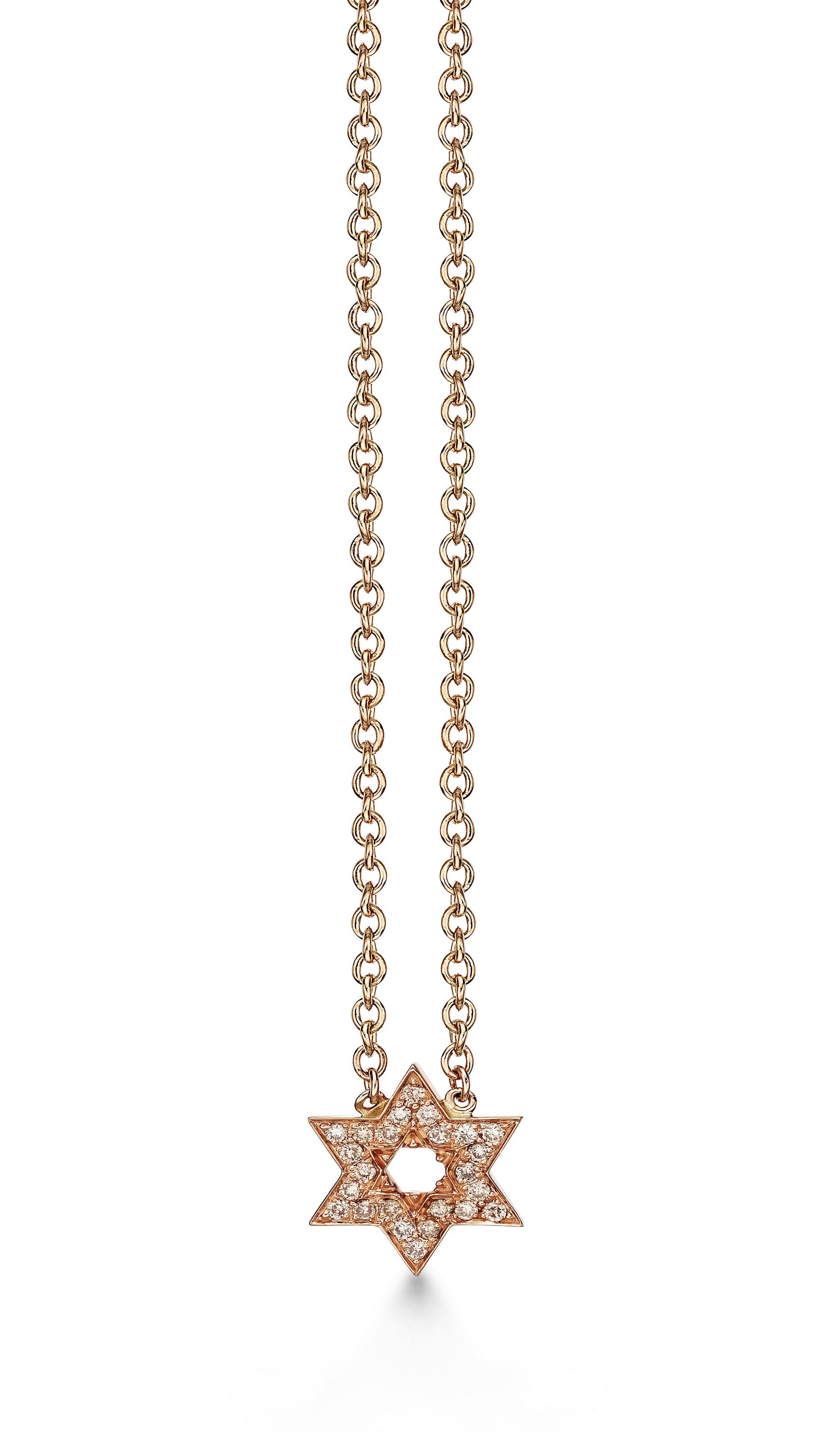 Pendant Star of David Small Brown Diamond