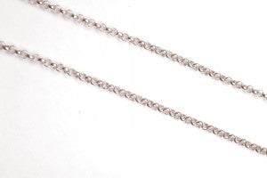 Chain Pea Large White Gold