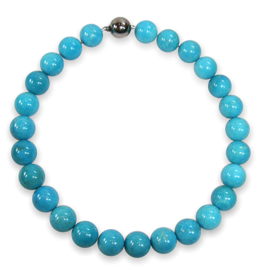 Necklace Blue Turquoise 1 Row