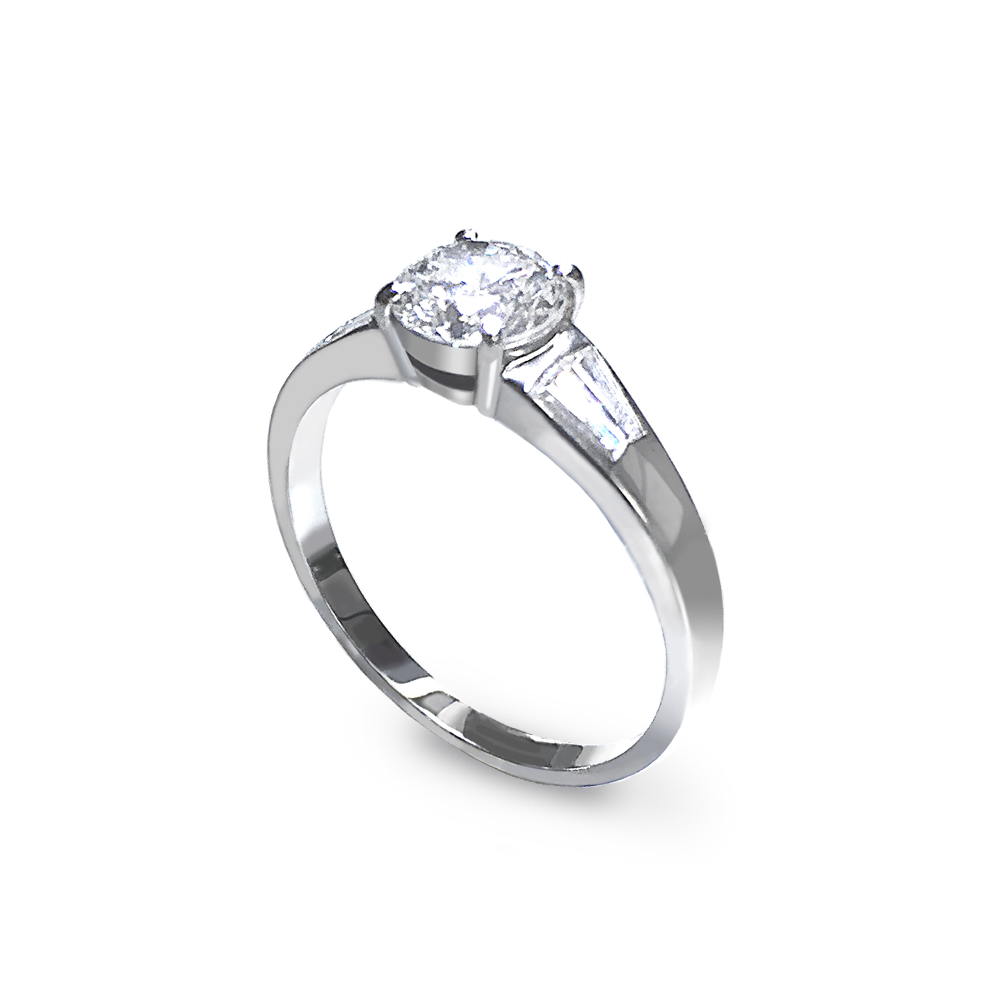Ring Solitaire 4 Prongs Diamond #53