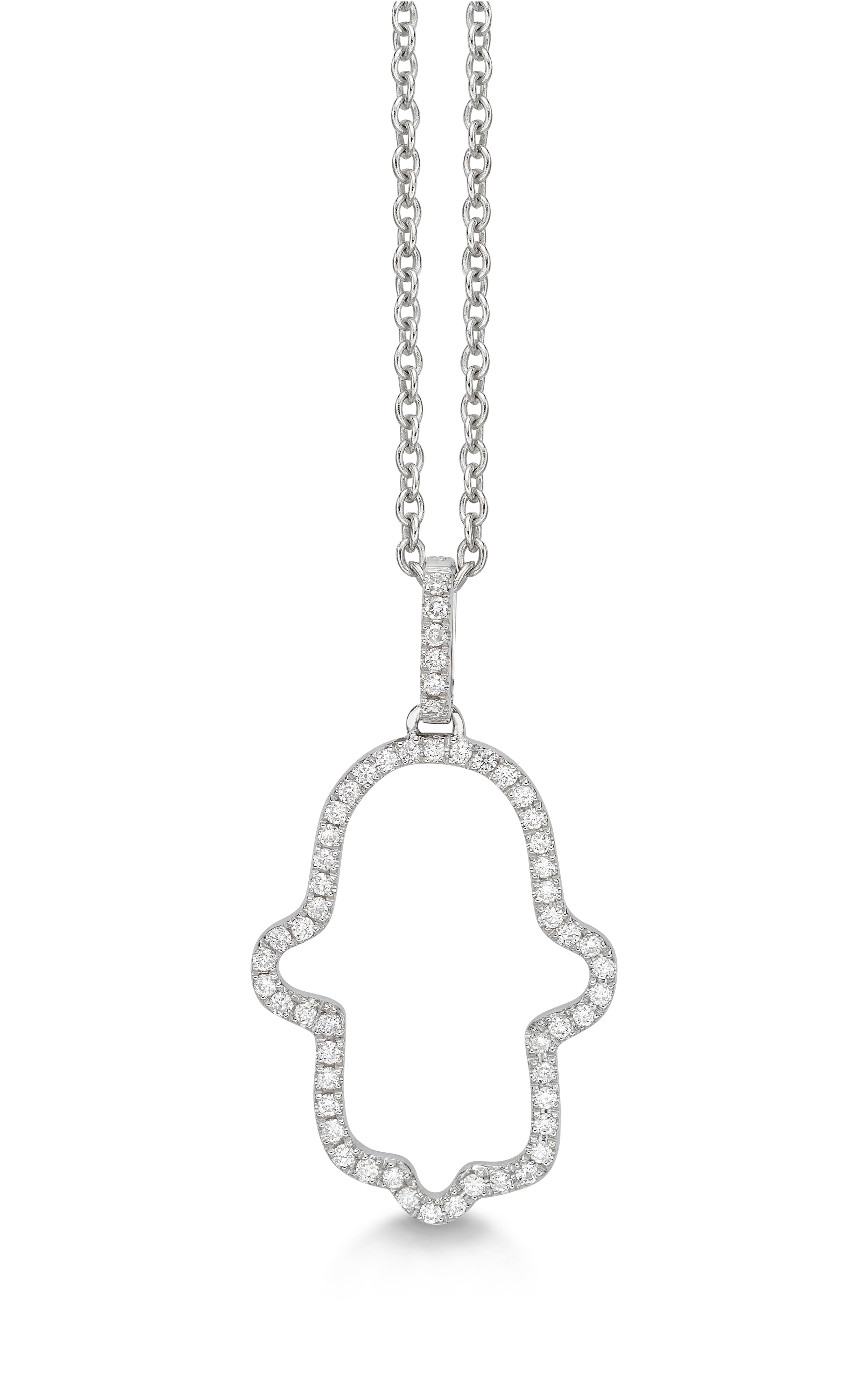 Pendant Fatima Hand Big Diamond