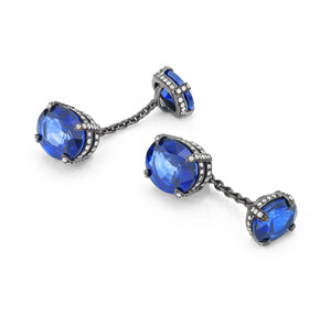 Cufflinks Rocky Reflection  Sapphire