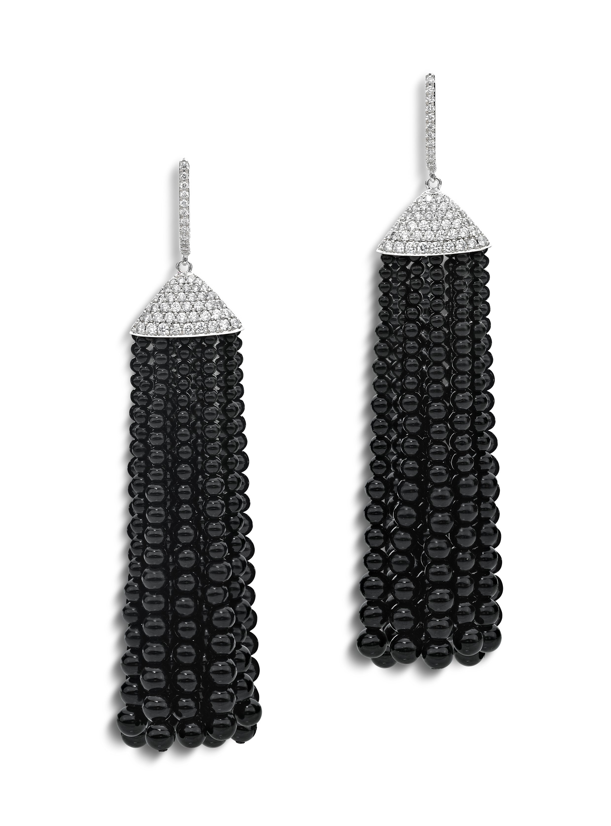 Earrings Summer Night WG Diamond ONYX