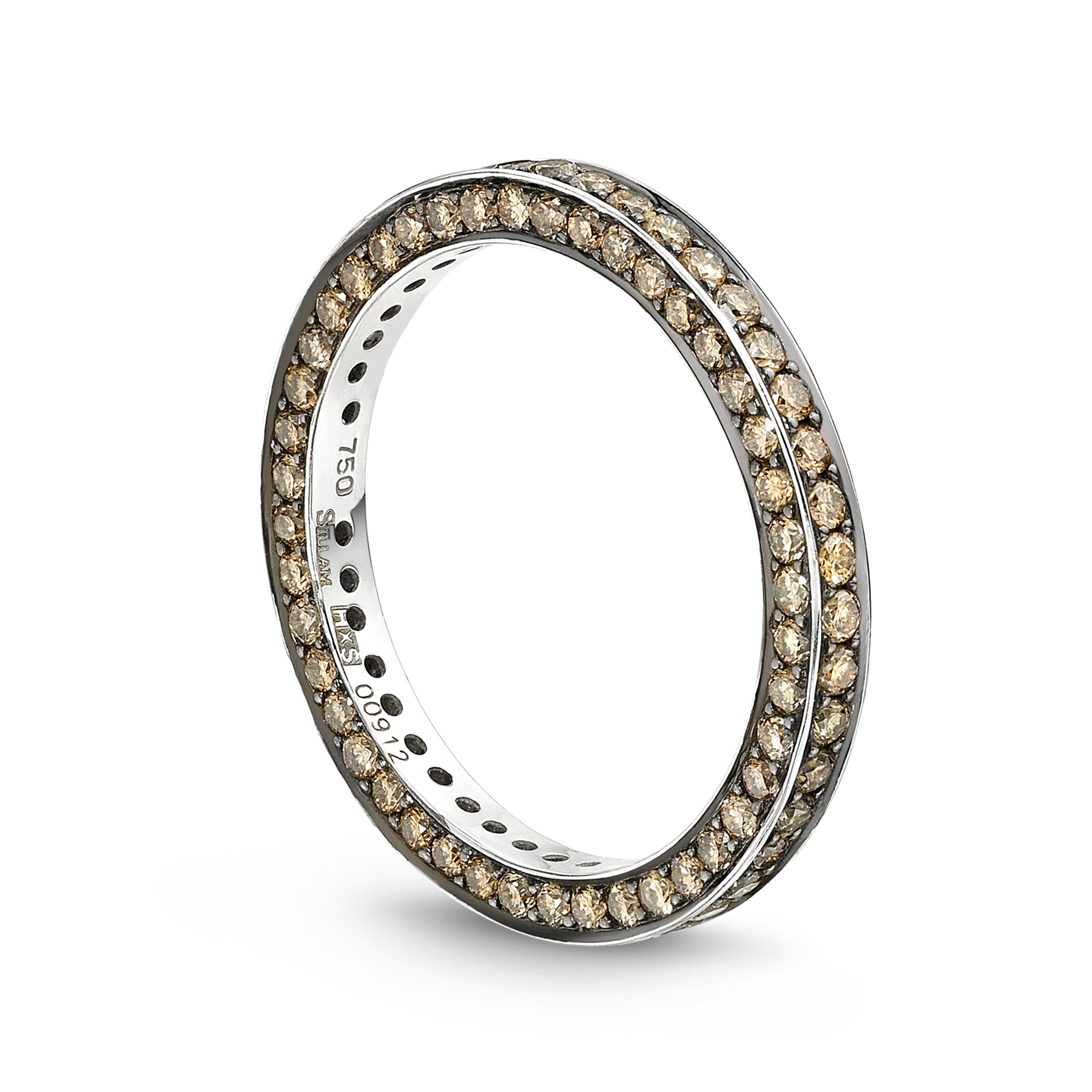 Ring 3 sides Brown Diamond #56