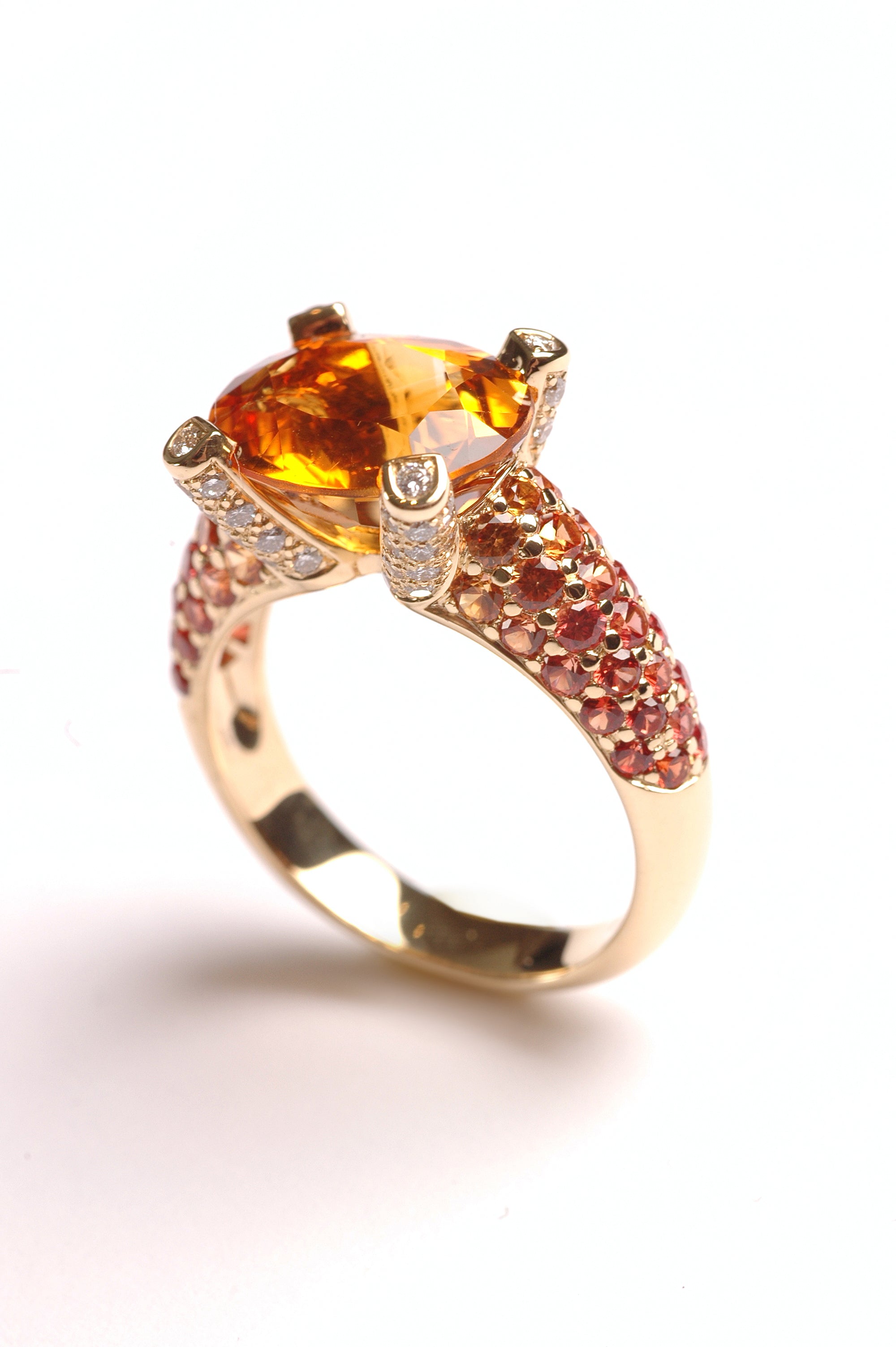 Ring 4 Prongs Citrine