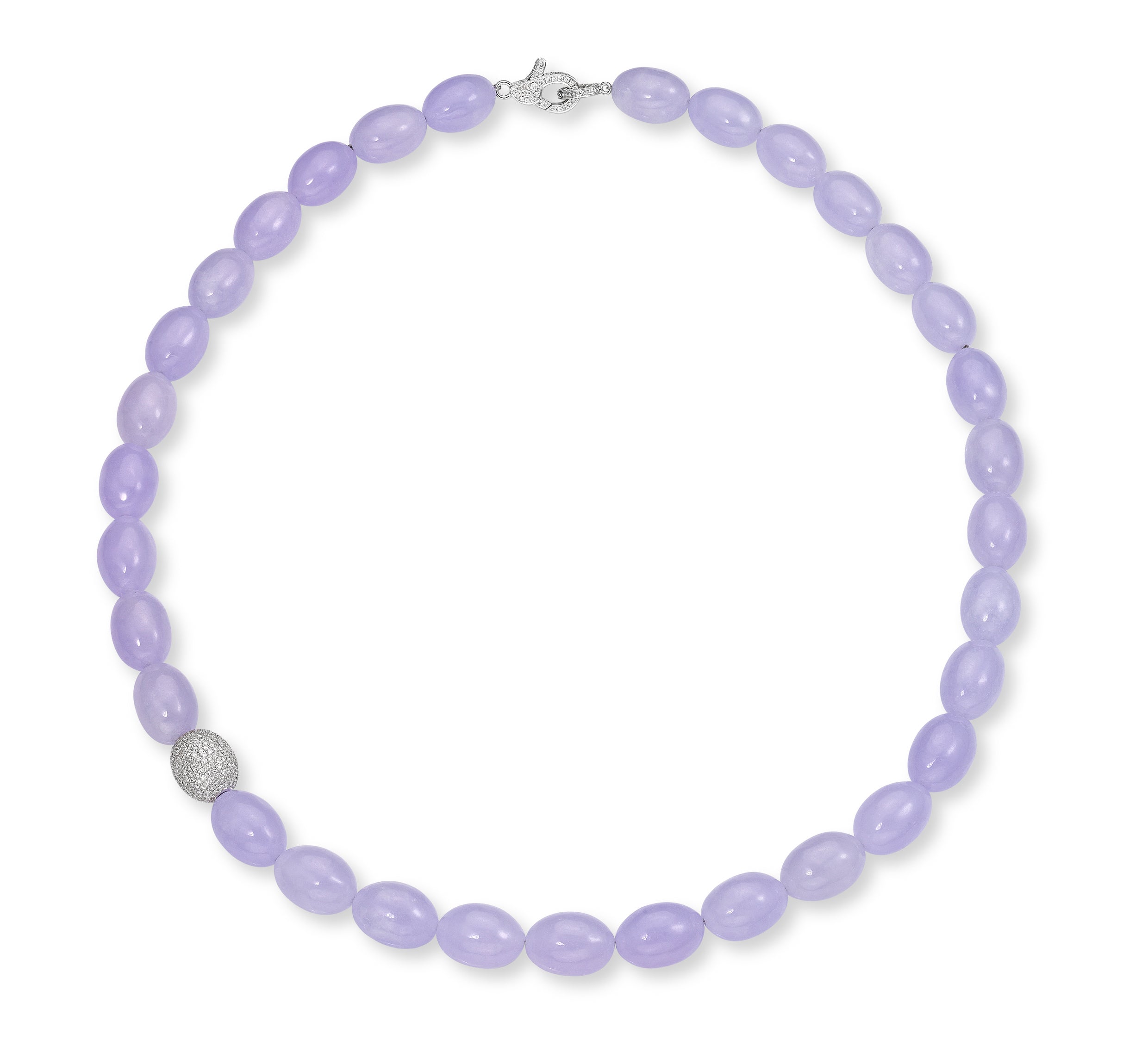 Necklace Single Romane Lavender Jade