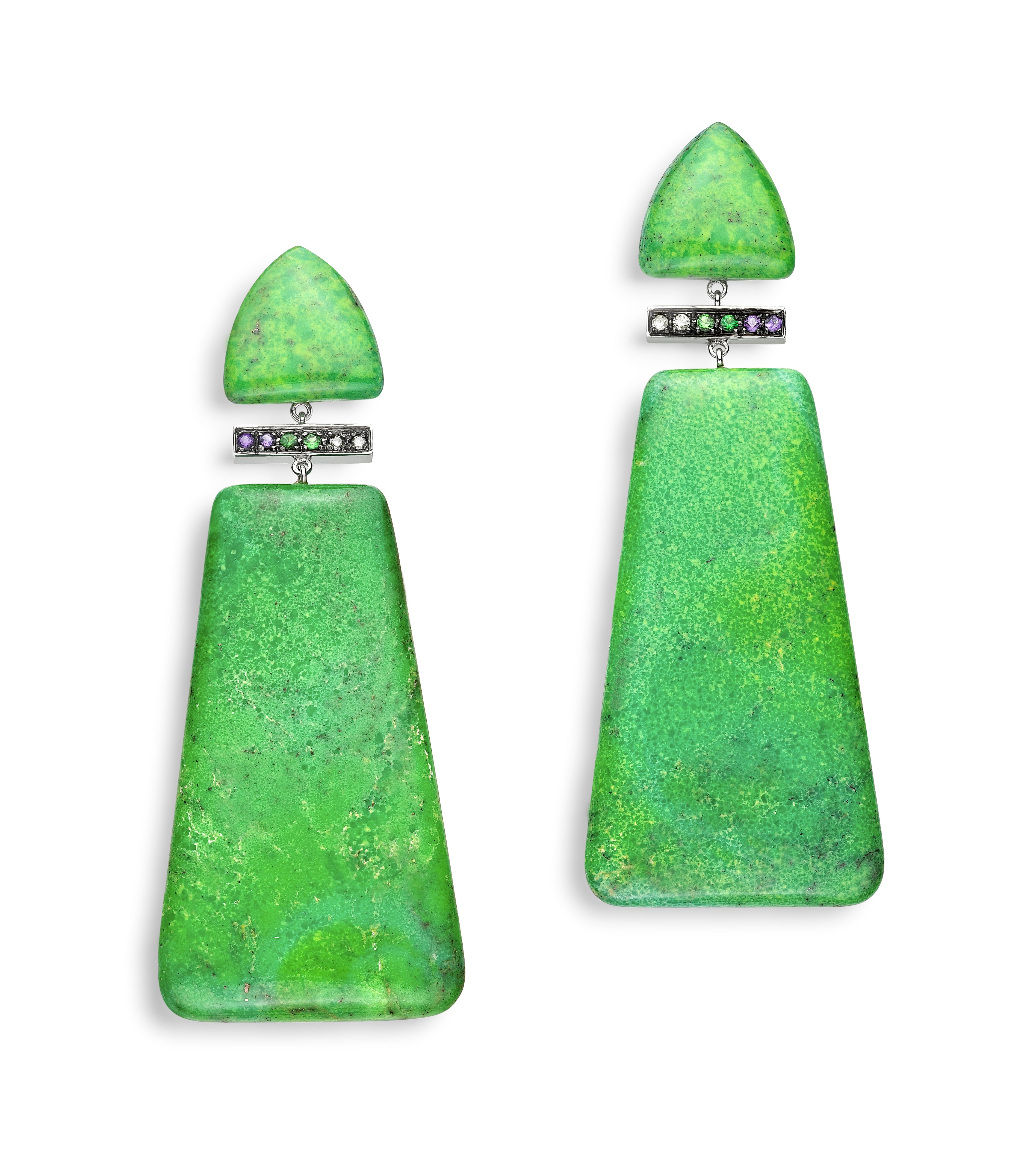 Earrings Summer Breeze Green Turquoise