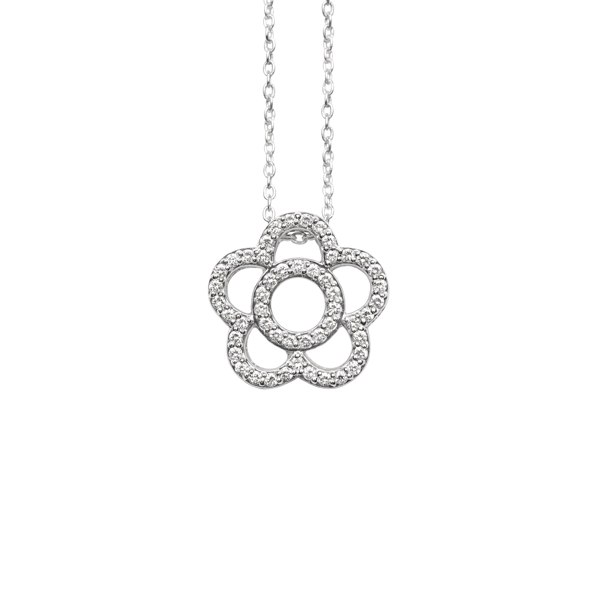Pendant Flower Small Diamond