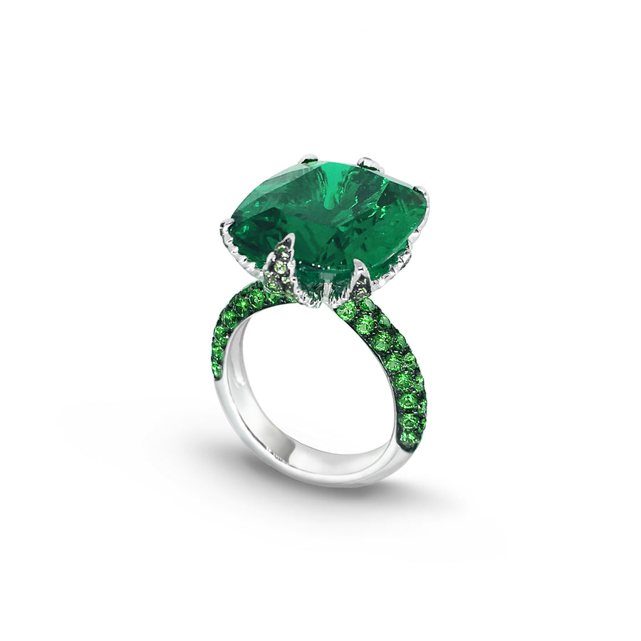 Ring Leaf Emerald