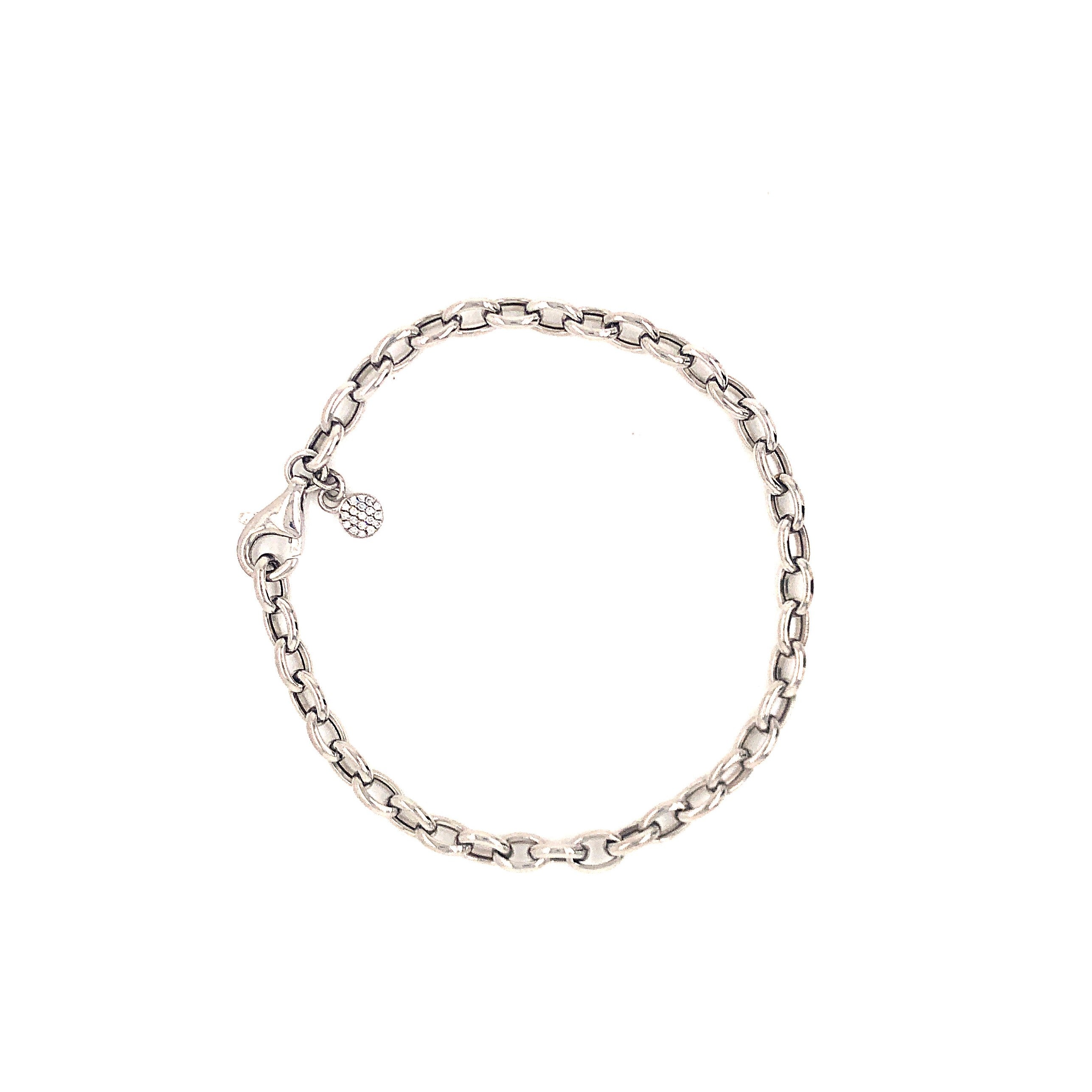 Bracelet White Gold 18cm