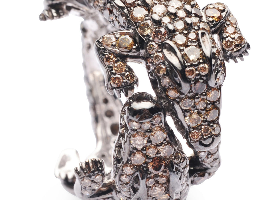 Earrings Kissing Crocodile