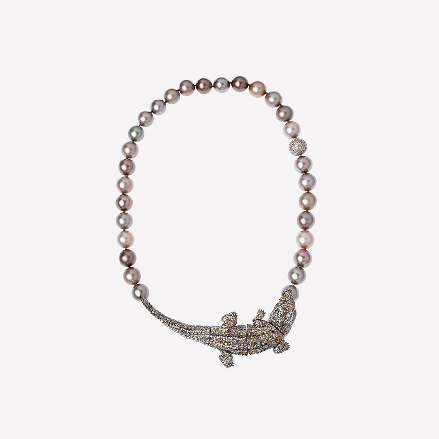 Necklace Kissing Crocodile